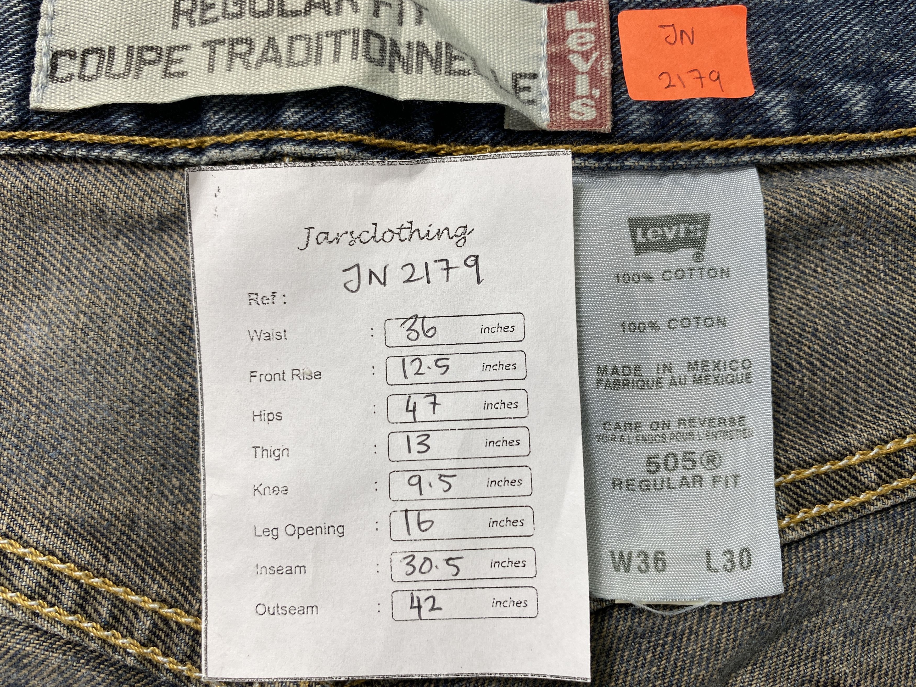 Levi's Faded Blue Vintage Levi's 505 Jeans 36x30.5 Denim -JN2179 Size US 36 / EU 52 - 8 Thumbnail
