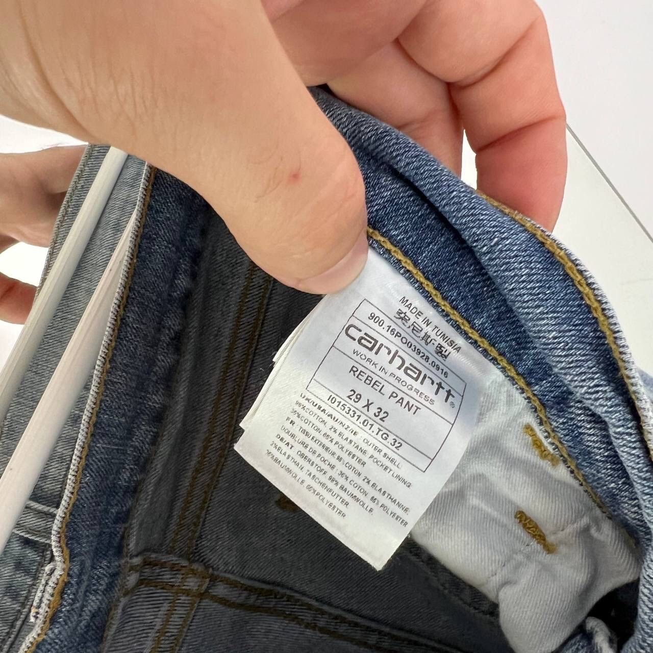 Carhartt Wip Y2k Carhartt Wip Rebel Pants Vintage Baby Blue Skate Size US 29 - 6 Thumbnail