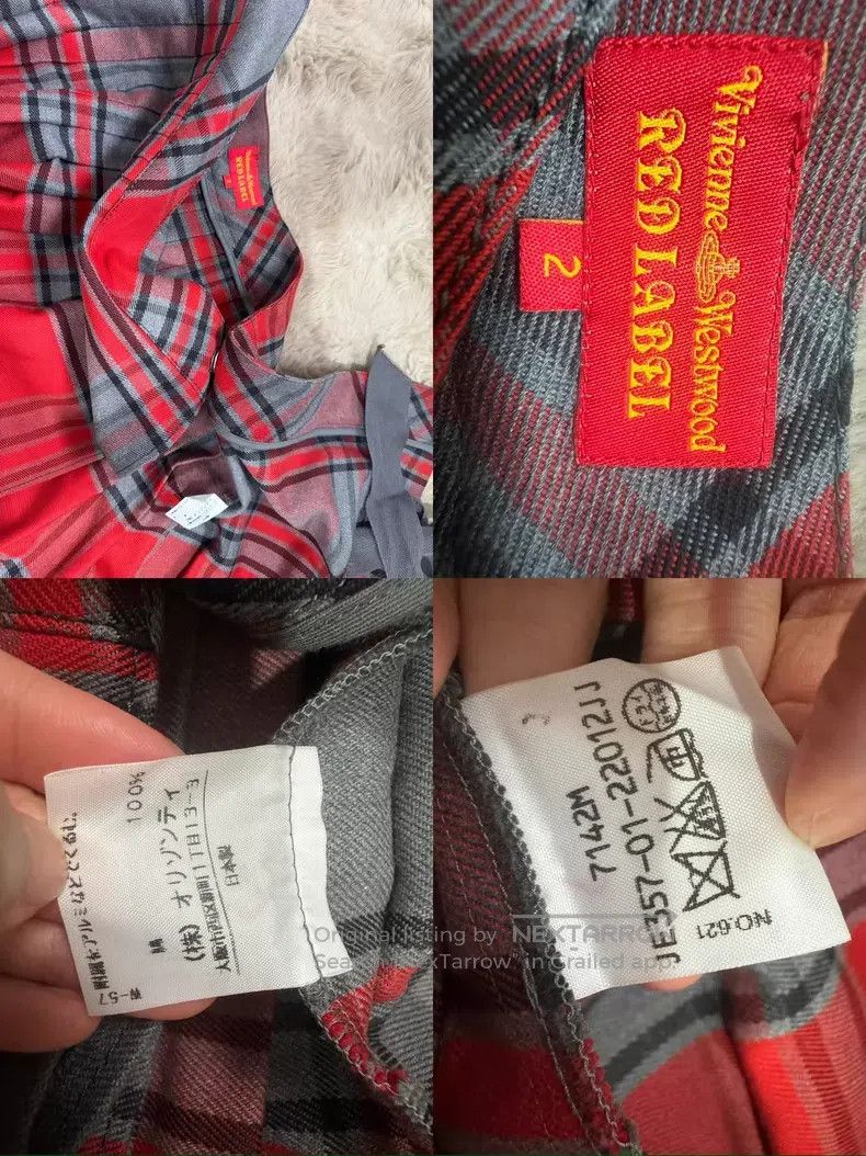 Vivienne Westwood Vivienne Westwood size 2 Red checkered bow-tie dress Size 22" - 9 Thumbnail