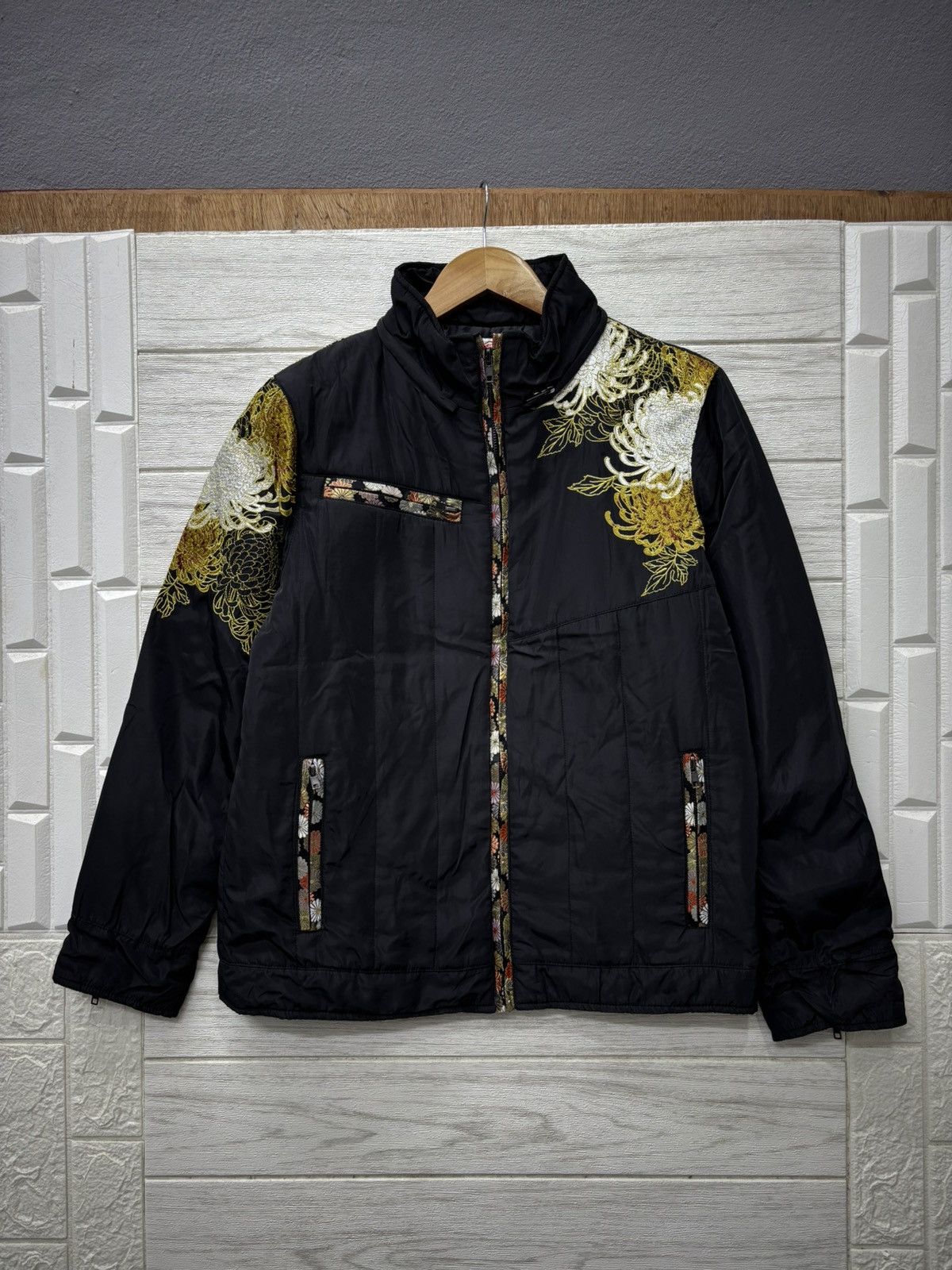 Kapital 🔥JAPANESE TRADITION GEISHA EMBROIDERY NYLON LIGHT JACKET Size US S / EU 44-46 / 1 - 4 Thumbnail