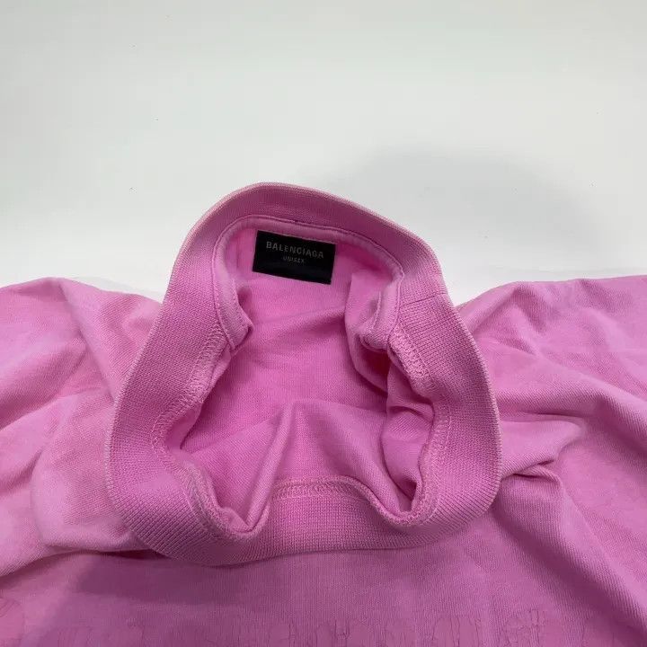 Balenciaga Balenciaga Balenciaga Vintage Logo Distressed TShirt Pink Size US M / EU 48-50 / 2 - 3 Thumbnail