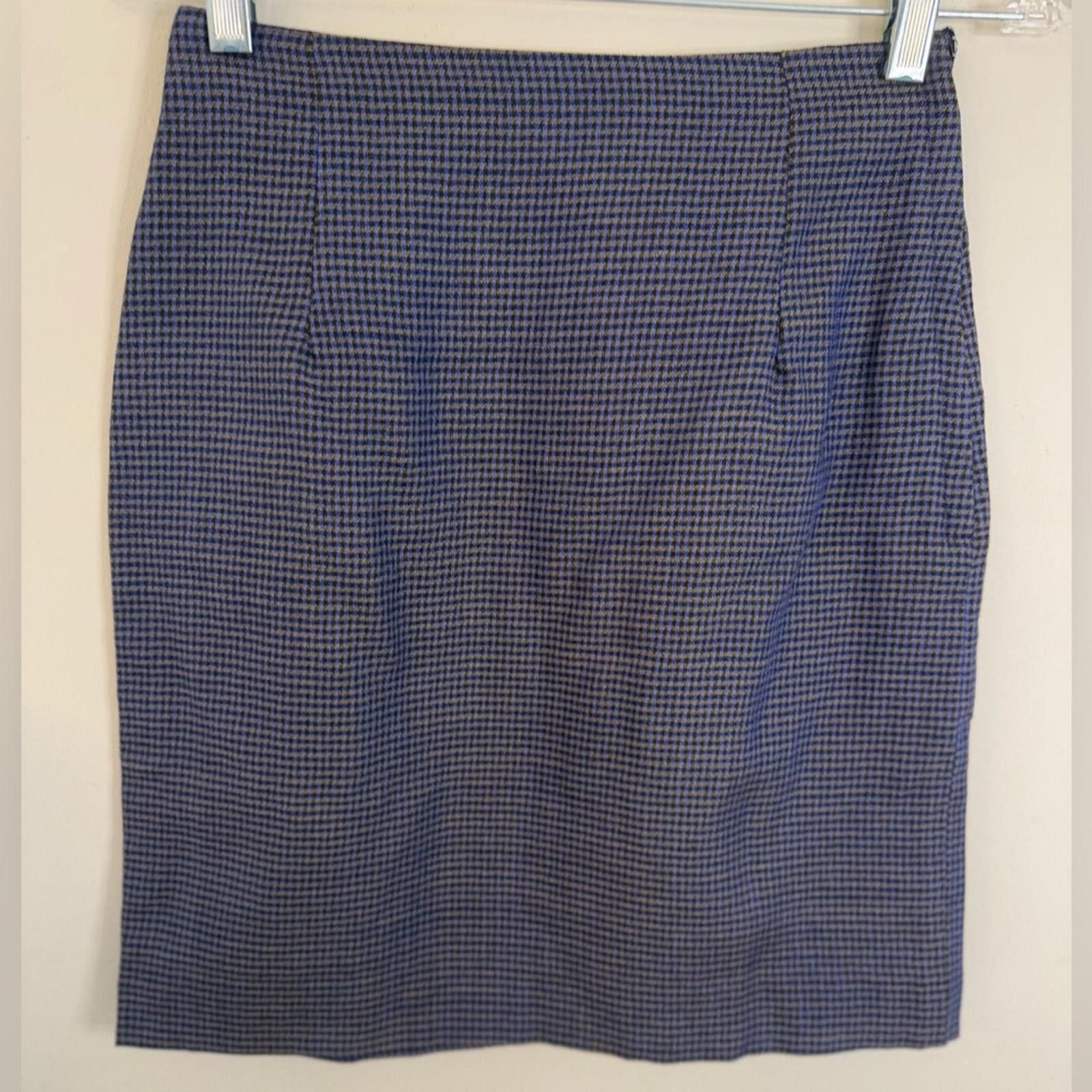 Other Ann Taylor vintage wool blend plaid mini skirt SZ 4 Size 27" / US 4 / IT 40 - 2 Thumbnail