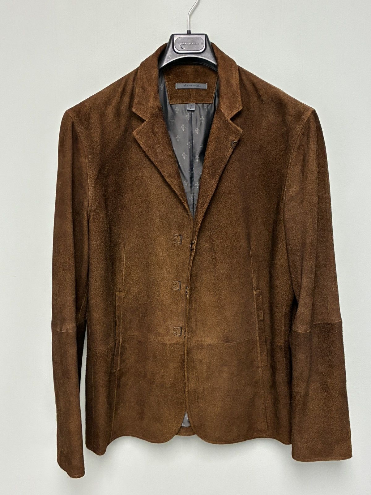 John Varvatos Hook And Bar Hairy Suede Jacket EU 56 US 46 Size US XL / EU 56 / 4 - 5 Thumbnail