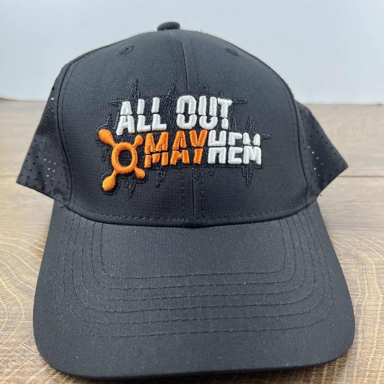 Other Mayhem Hat All Out Mayhem Hat Black Adjustable Hat Black Adu Size ONE SIZE - 5 Thumbnail