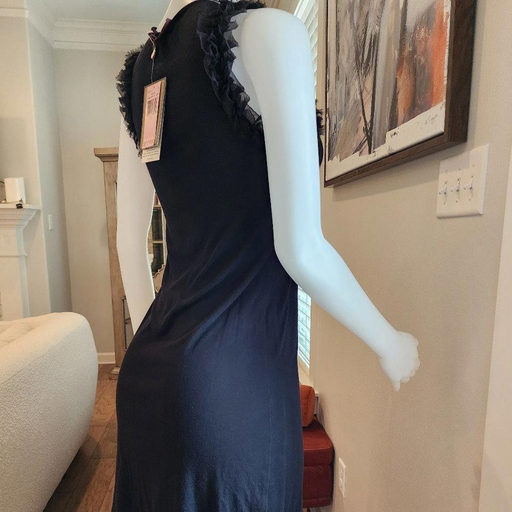 Juicy Couture Jeans Juicy Couture Black Tank Dress w/Chiffon Sleeves Size S / US 4 / IT 40 - 6 Thumbnail