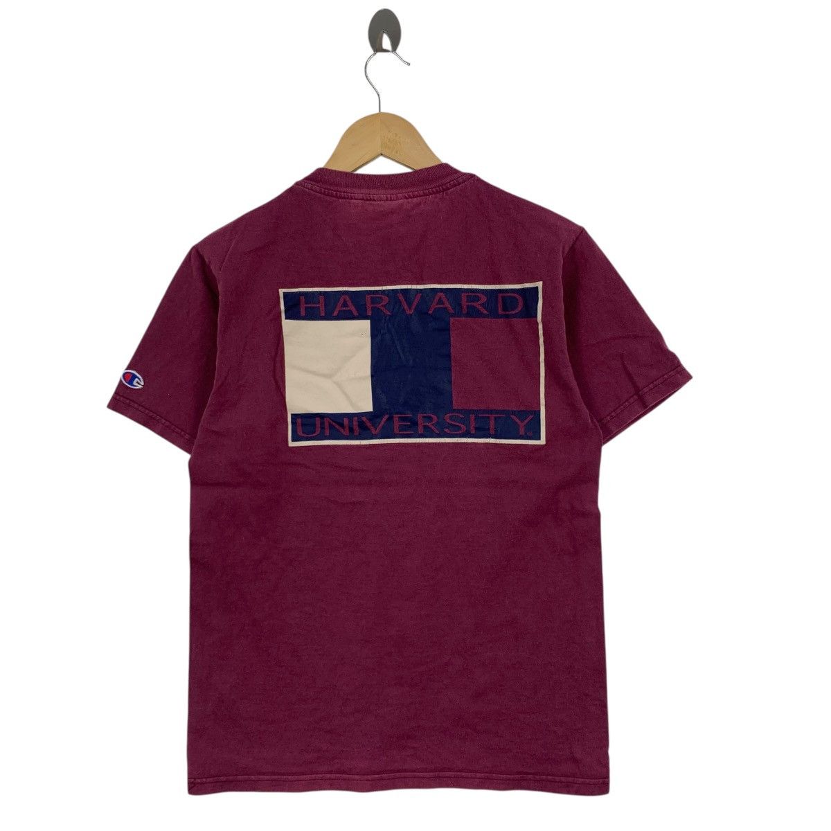 Champion Vintage 90s CHAMPION HARVARD USA Back Hit Print Tshirt Size US S / EU 44-46 / 1 - 1 Thumbnail