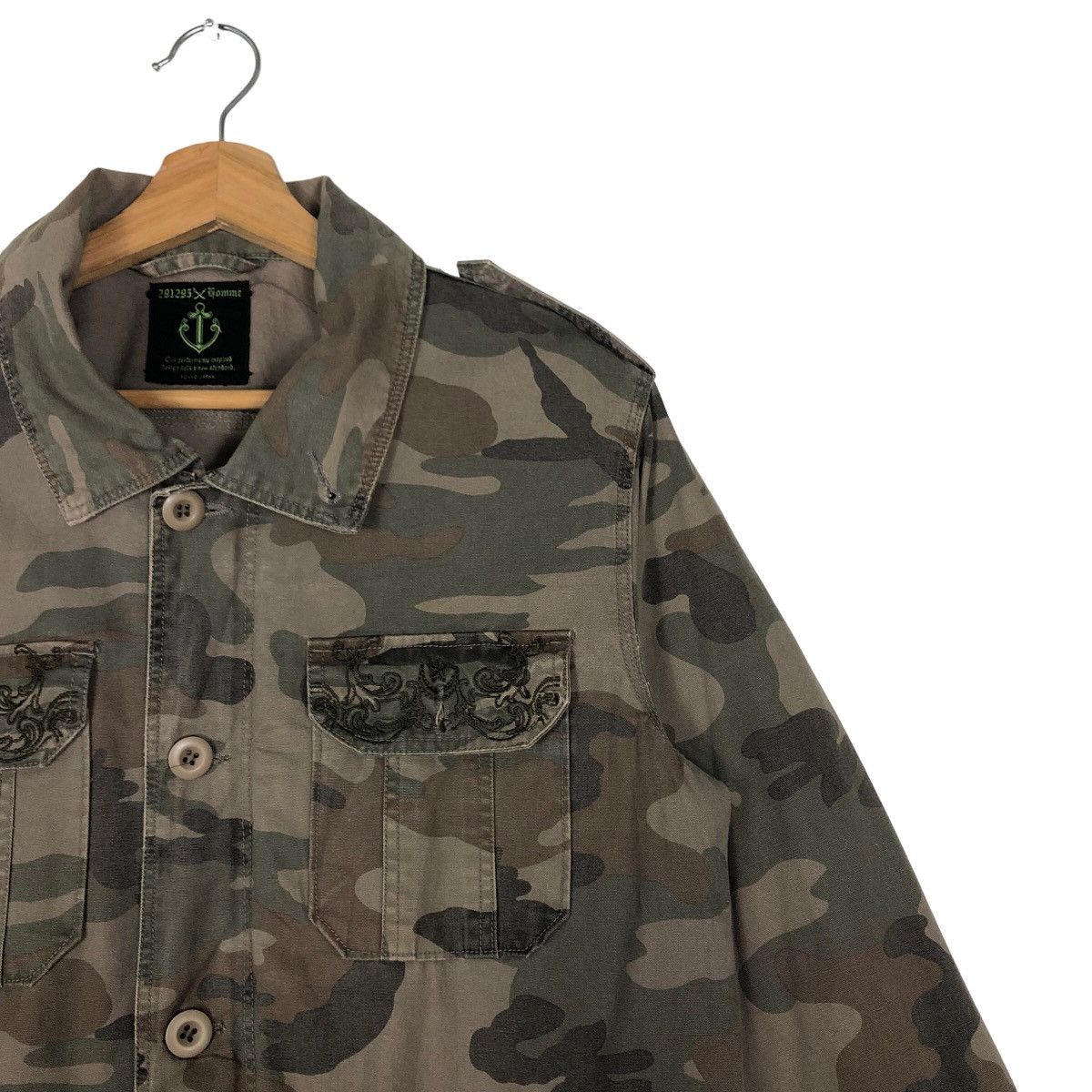 Hysteric Glamour 🔥Camouflage Biker Jacket 291295 Homme Japan Made Size US M / EU 48-50 / 2 - 6 Thumbnail
