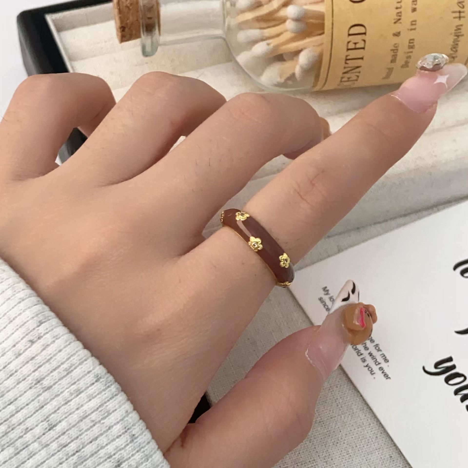 Jewelry Retro Jewelry Rings Open Size Chrome Ring (Size 7-13) Size ONE SIZE - 6 Thumbnail
