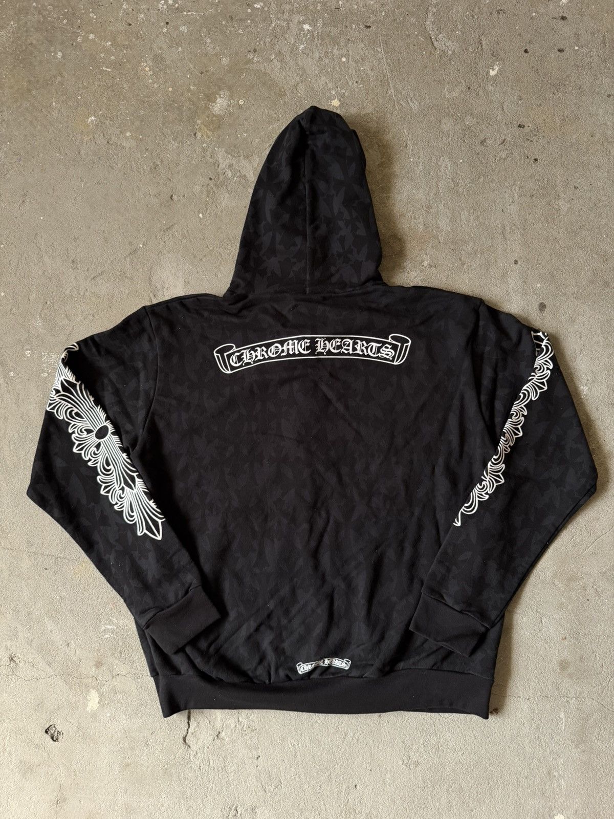 Chrome Hearts Chrome Hearts Cemetery Cross Print Zip Up Hoodie Black Size US L / EU 52-54 / 3 - 8 Thumbnail