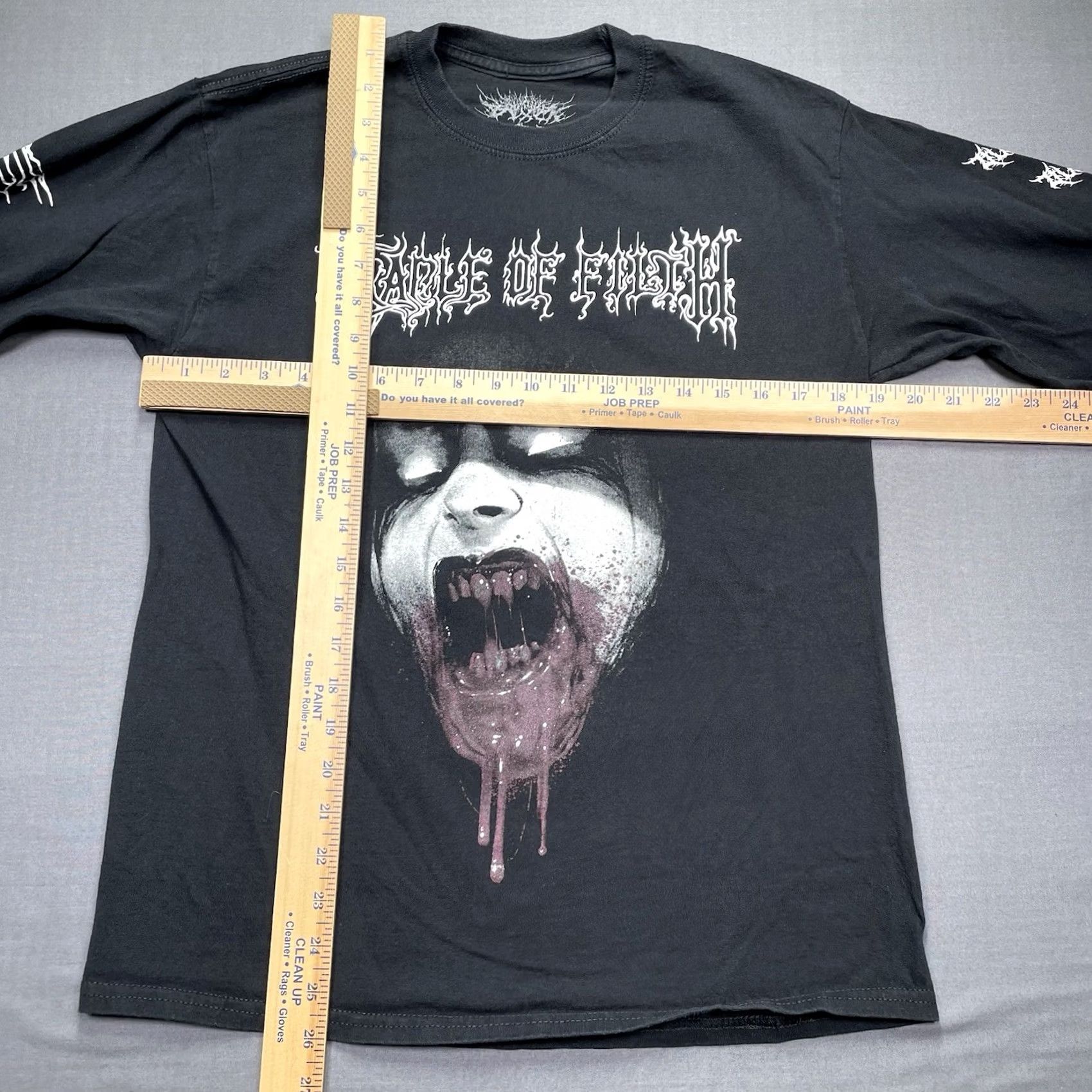 Vintage Cradle Of Filth Shirt Men’s M Black 90s Metal Long Sleeve Crew Neck Graphic Print Cotton T-Shirt Unbranded Unisex Adults Mens Size US M / EU 48-50 / 2 - 4 Thumbnail