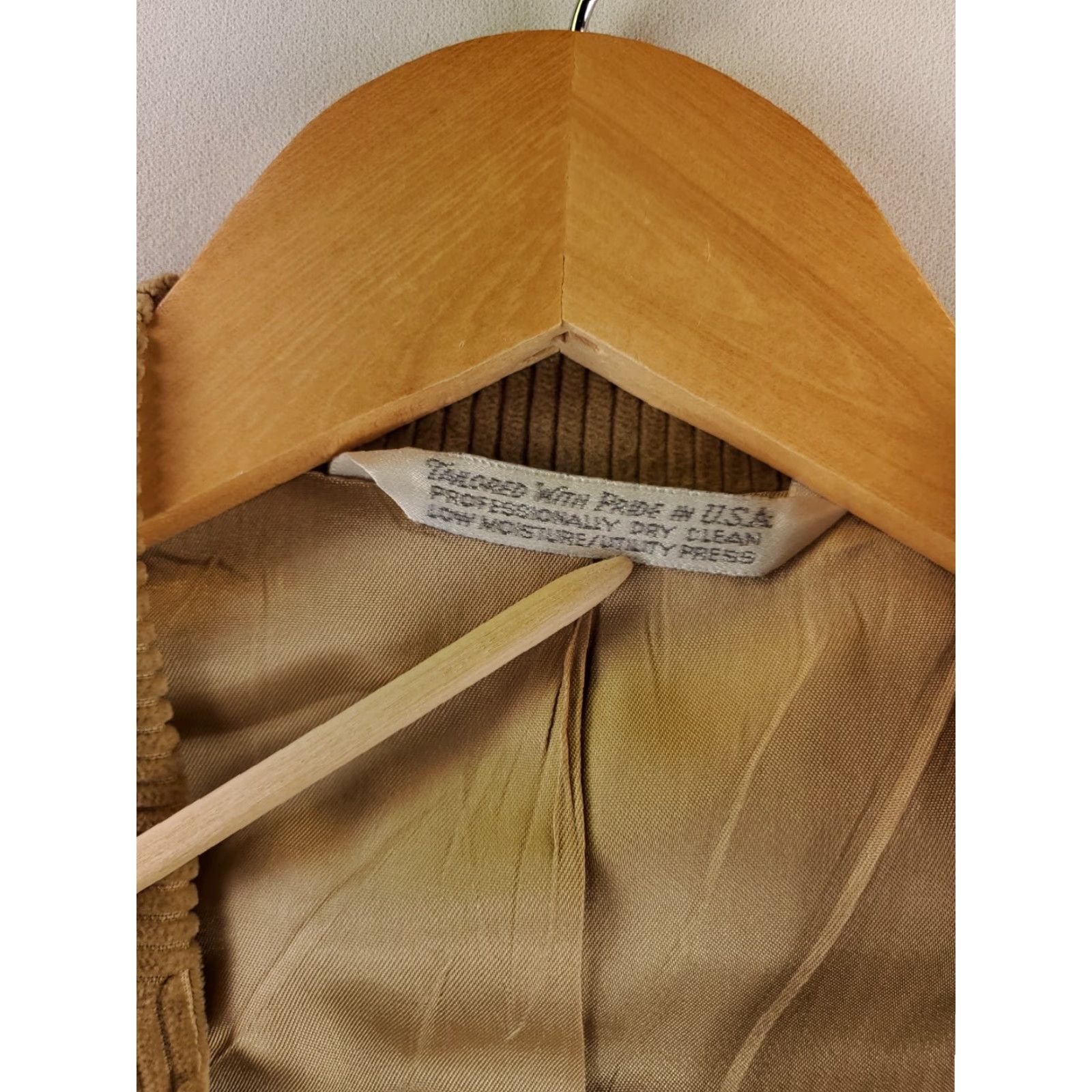 Lands' End Lands' End VTG Corduroy Blazer Jacket Sportscoat Suede Elbows Brown Mens L R 41 Brown Size 42R - 2 Thumbnail