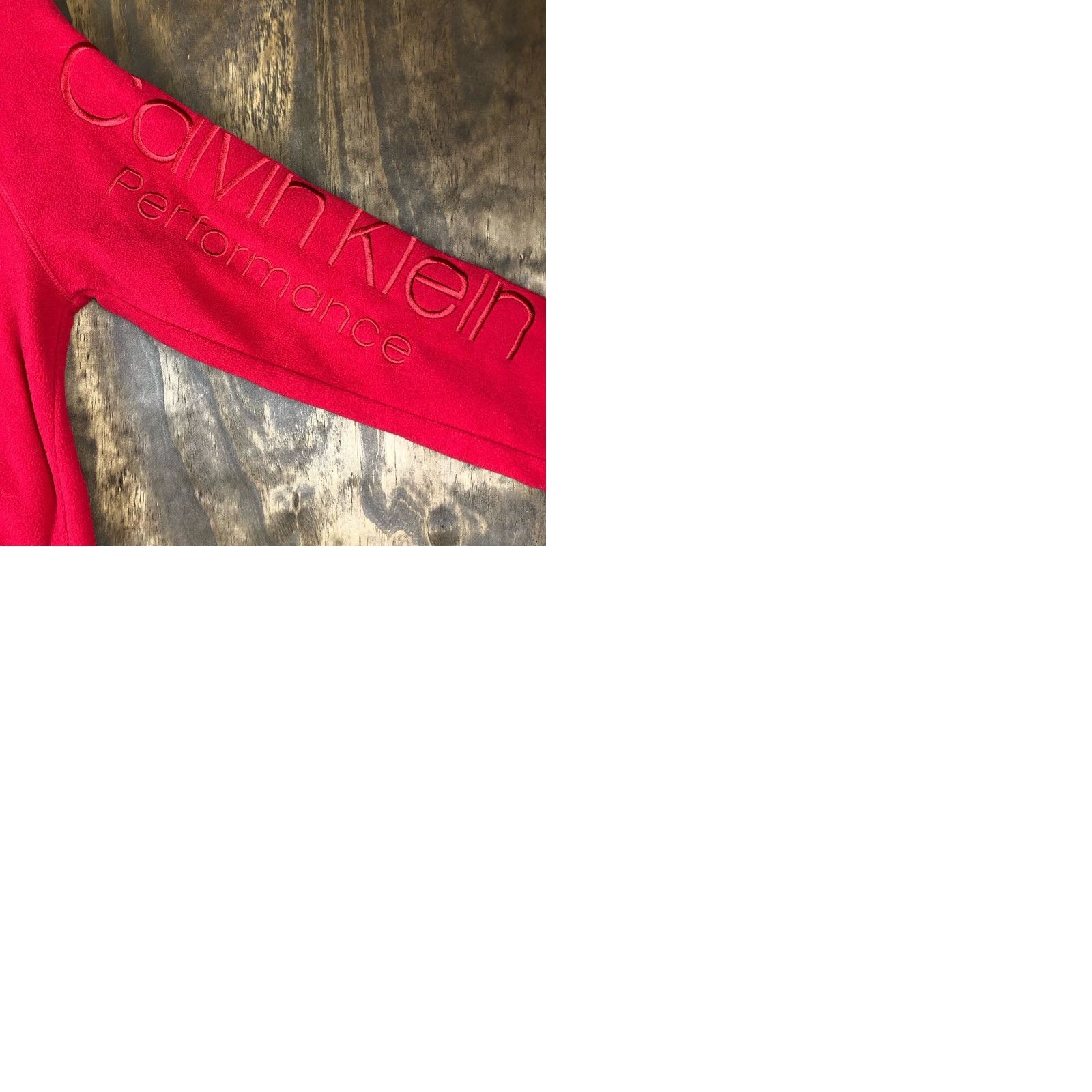 Calvin Klein Calvin Klein Womens Full Zip Performance Fleece Sweater Red Large Jacket Casual Athleisure Size L / US 10 / IT 46 - 9 Thumbnail