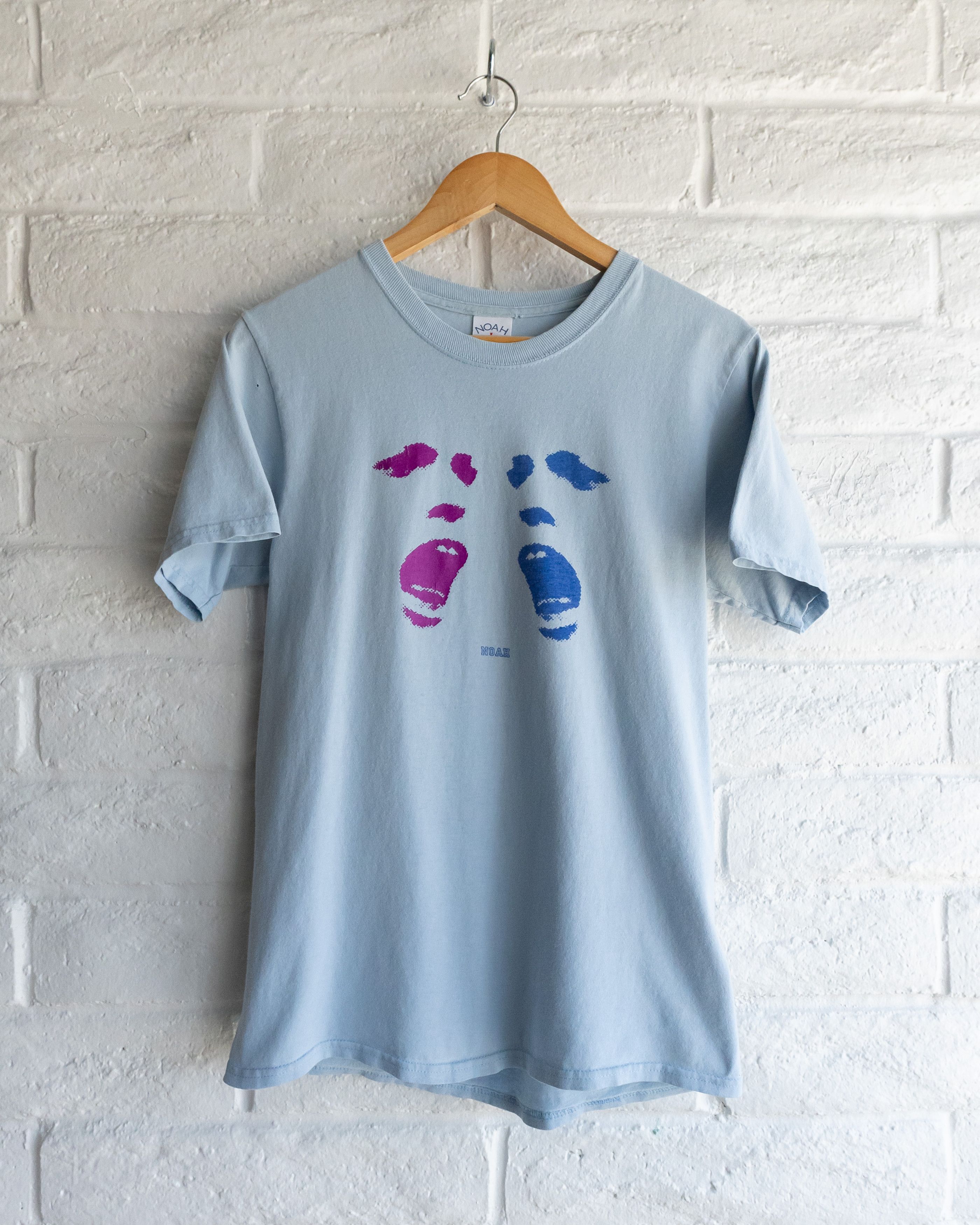 Noah Noah New York Baby Blue Halftone Graphic T Shirt Men's S Size US S / EU 44-46 / 1 - 1 Thumbnail
