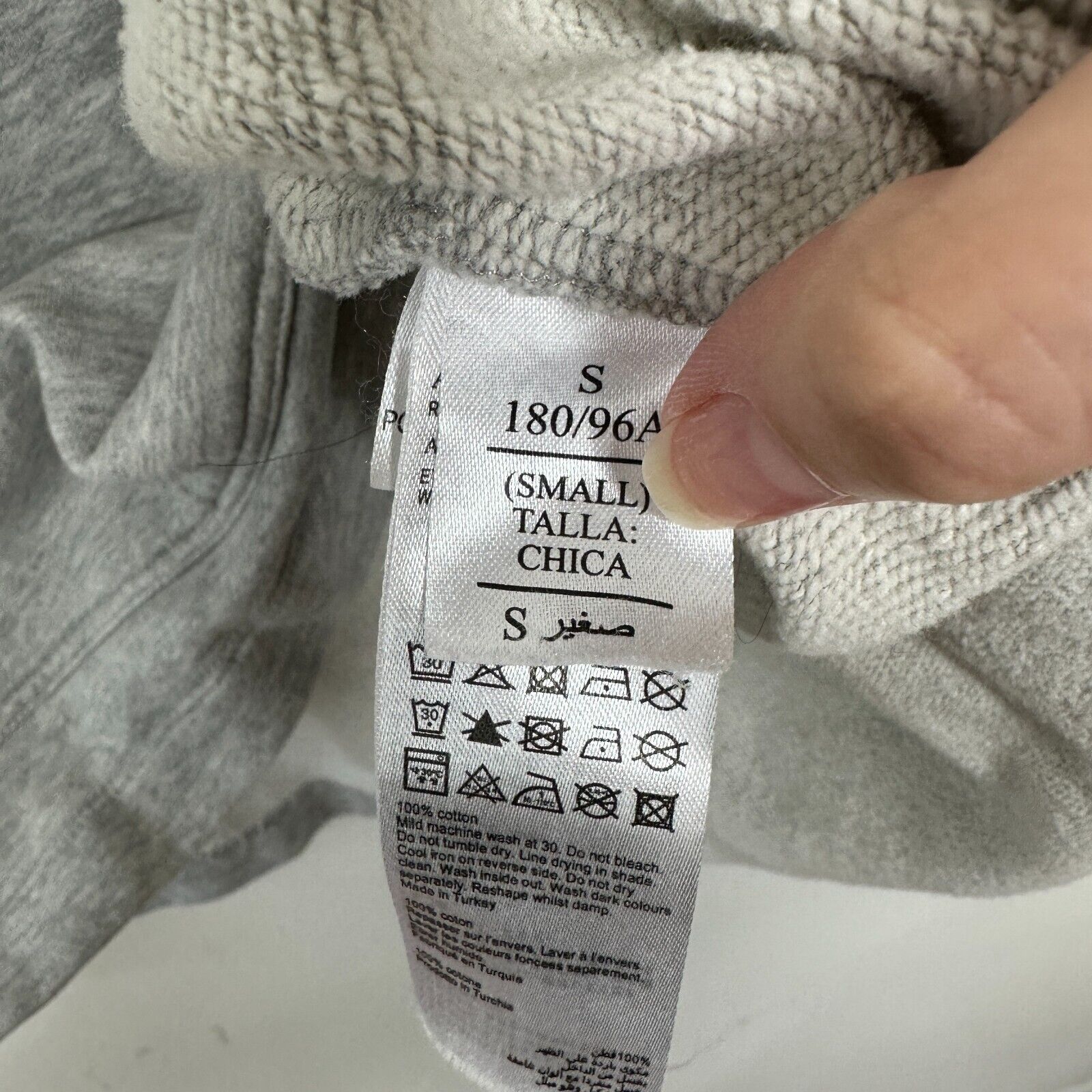 Allsaints All Saints Etienne Gray Pullover Hoodie Sweater Pouch SM Size S / US 4 / IT 40 - 6 Thumbnail