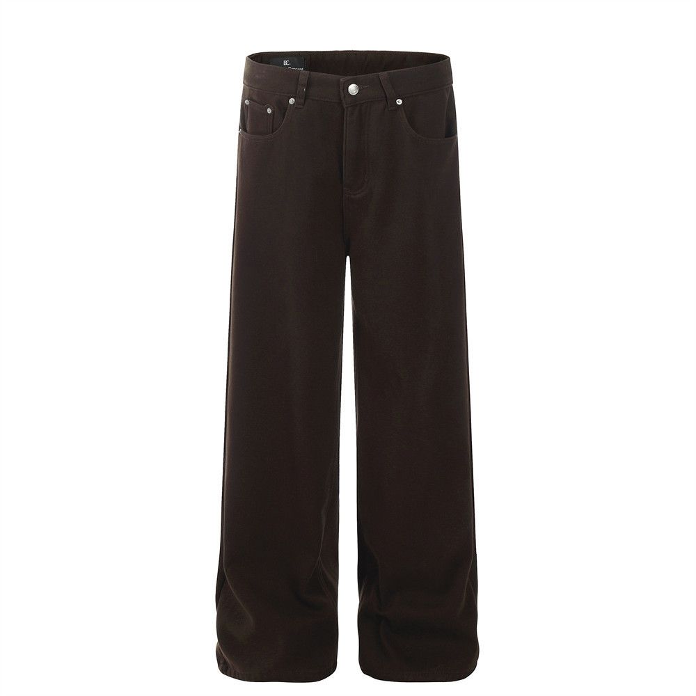 Japanese Brand × Jean Solid color American retro simple all-match straight jeans Size US 32 / EU 48 - 1 Thumbnail