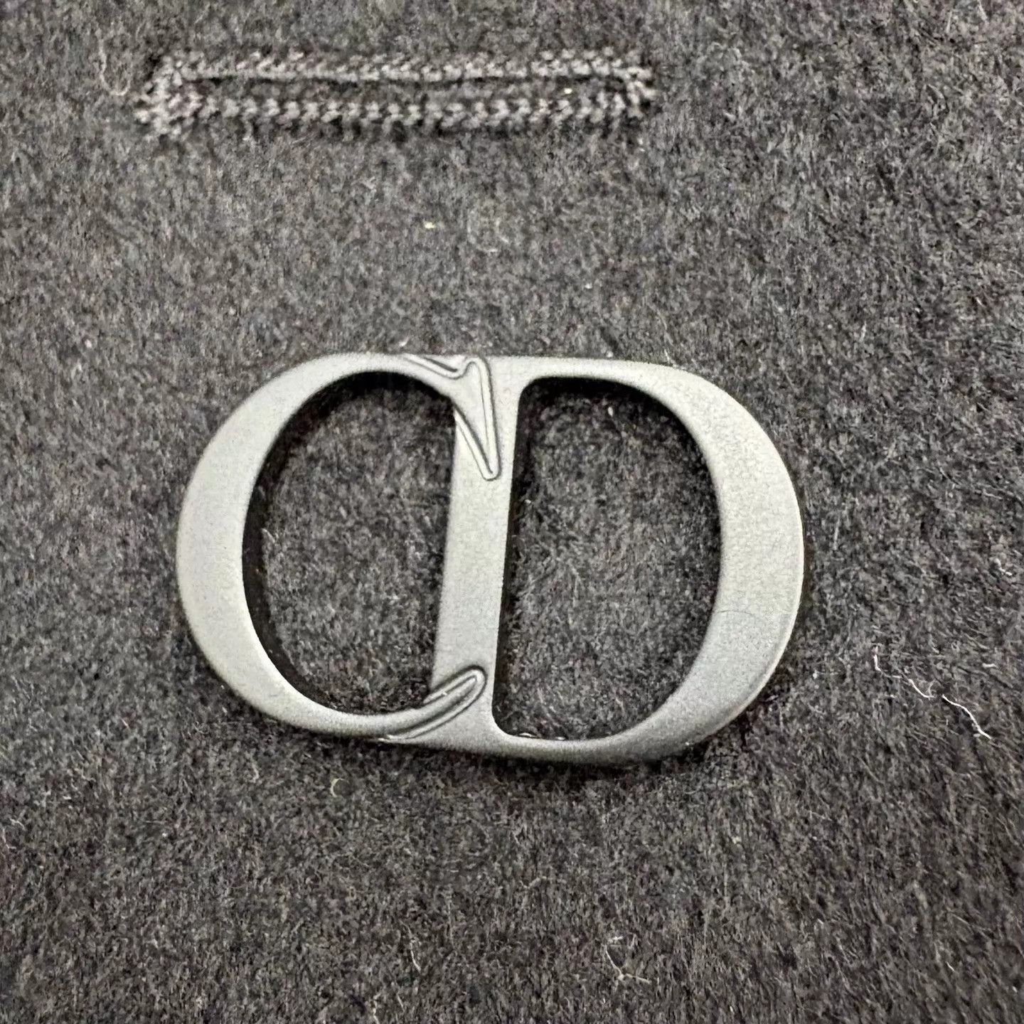 Dior Dior Black Cashmere Logo Coat 50 Size US M / EU 48-50 / 2 - 5 Thumbnail