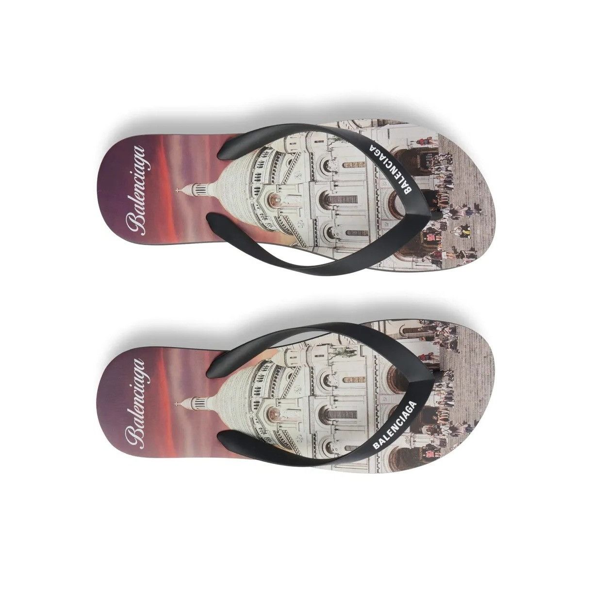 Balenciaga o1loc1c0925 812925 Souvenir Thong Sandals in Multicolor Size US 10 / EU 43 - 2 Thumbnail