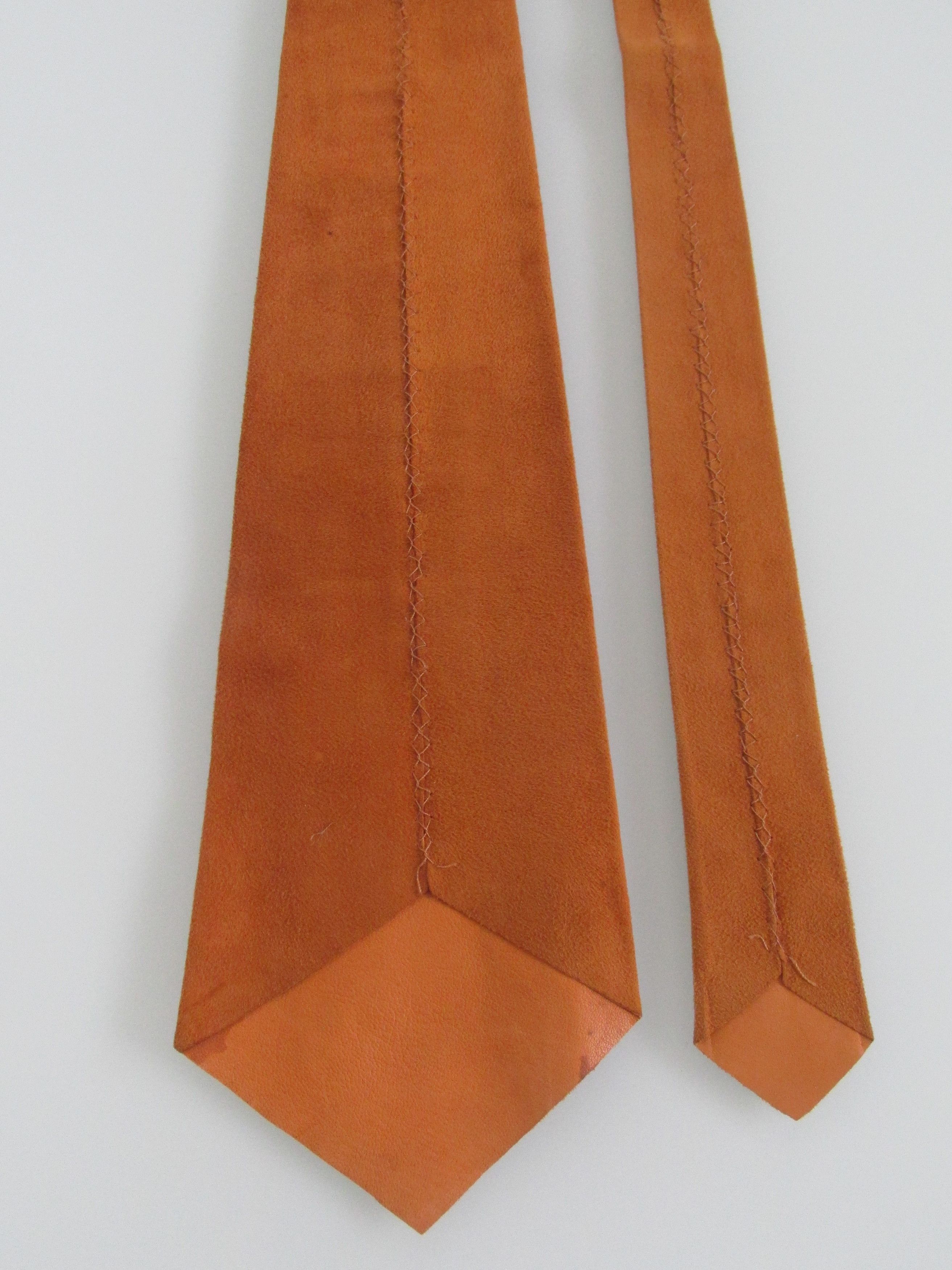 Vintage Vintage Suede Men's Ties Size ONE SIZE - 4 Thumbnail