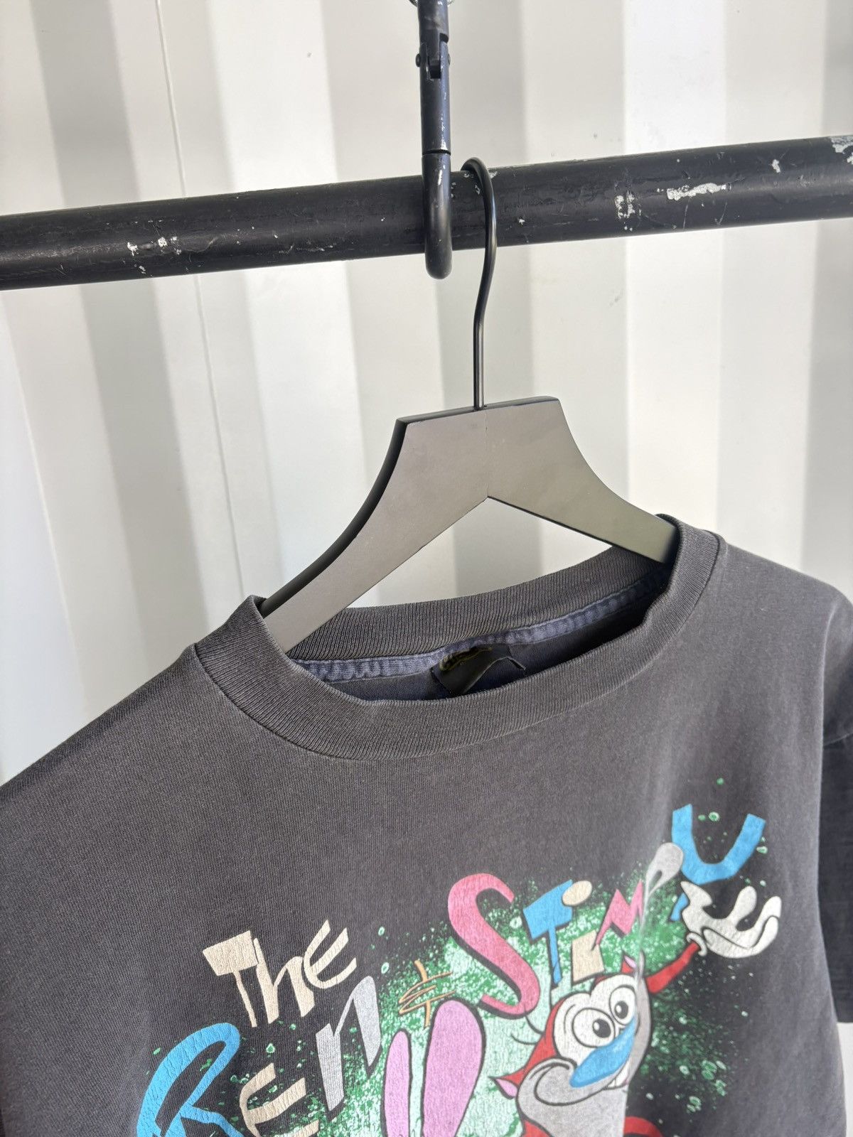 Vintage Ren and Stimpy Thrashed Faded Shirt Distressed GRUNGE Size US XL / EU 56 / 4 - 5 Thumbnail