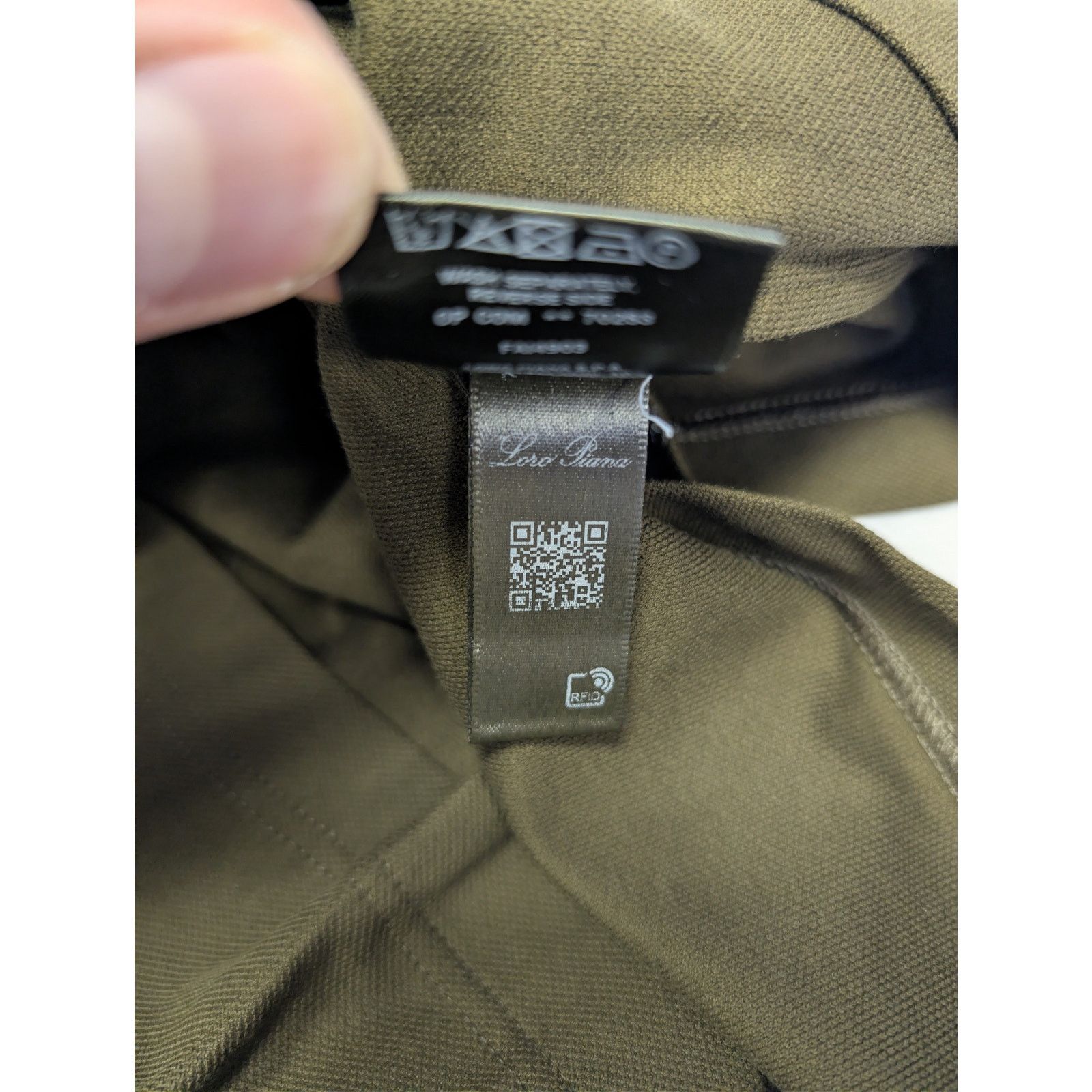 Loro Piana o1rshd1 Double Collar Cotton Piquet Polo Shirt Olive Green Size US M / EU 48-50 / 2 - 19 Thumbnail