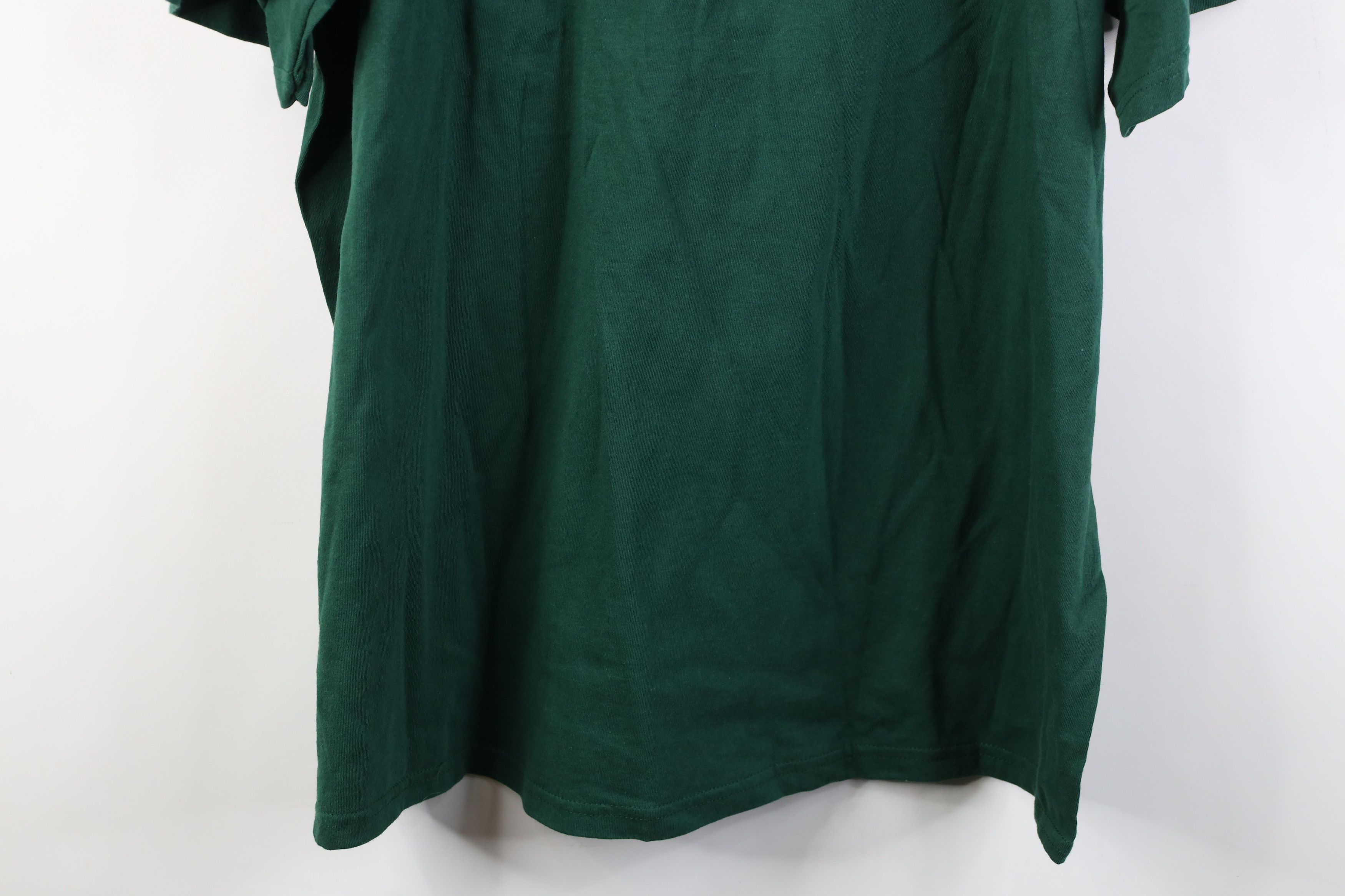 Vintage Vintage 90s Y2K Streetwear Heavyweight Cotton T-Shirt Green Size US XXL / EU 58 / 5 - 10 Thumbnail