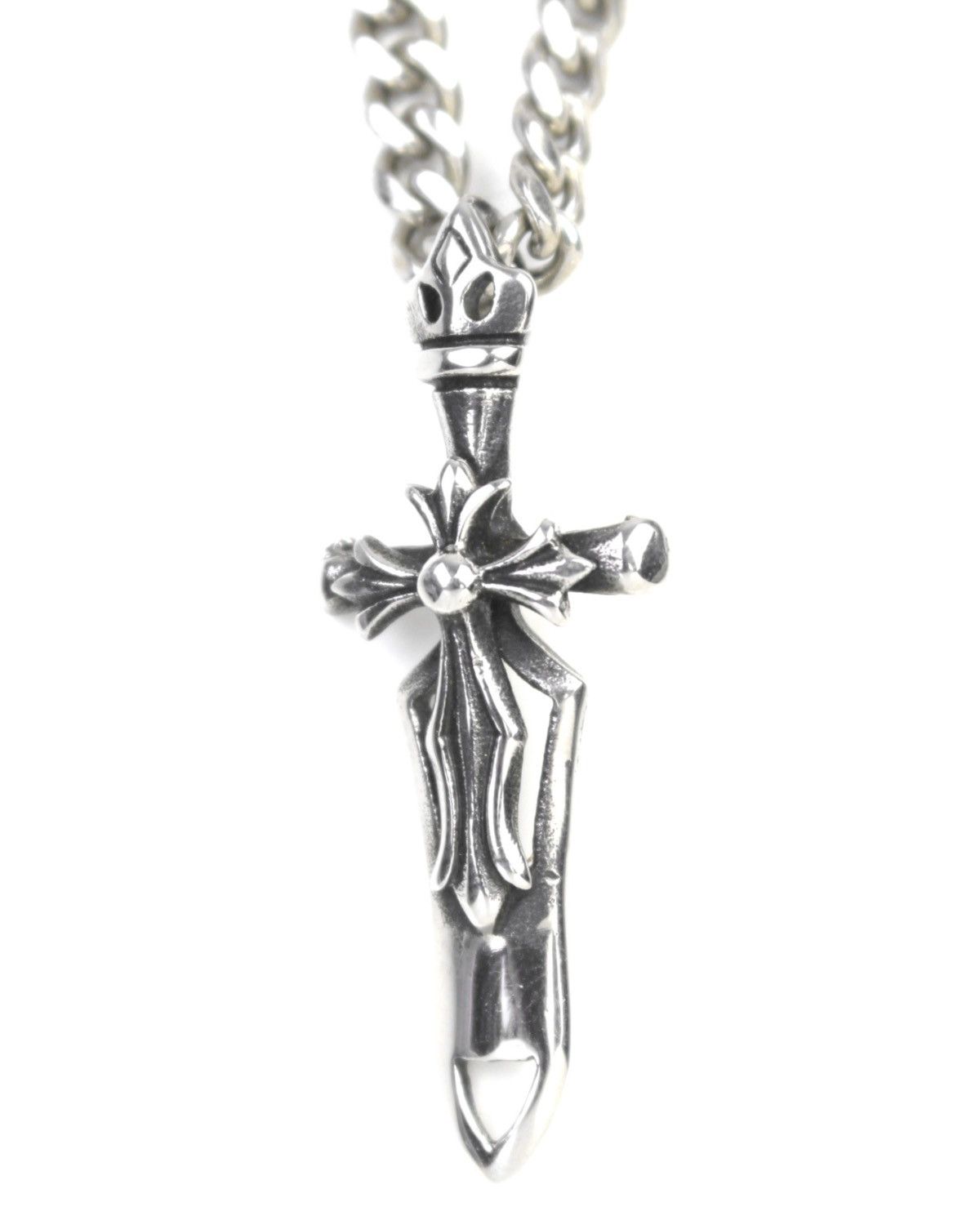 Vintage 2000S JAPANESE MADE CRUSADER DAGGER CROSS NECKLACE Size ONE SIZE - 3 Thumbnail
