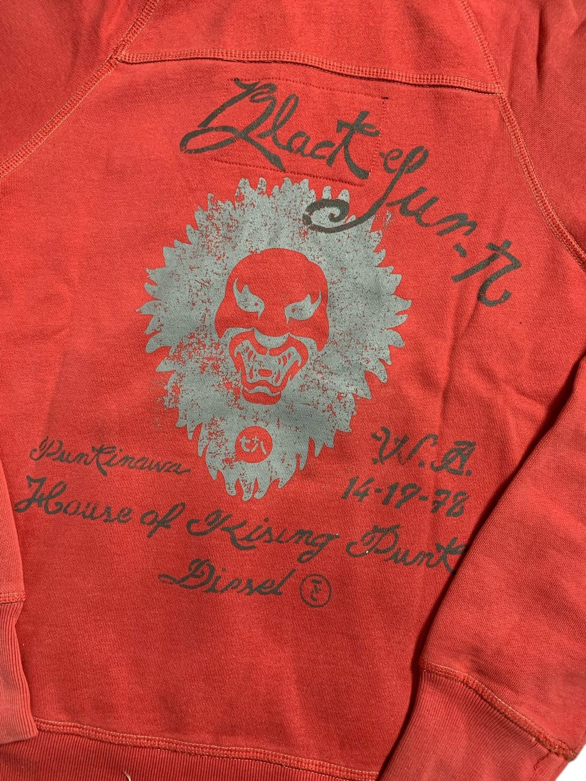 Hysteric Glamour DIESEL QUOTES SATAN ZIP HOODIE IFSIX LGB RAVE PUNK STYLE Size US M / EU 48-50 / 2 - 2 Thumbnail