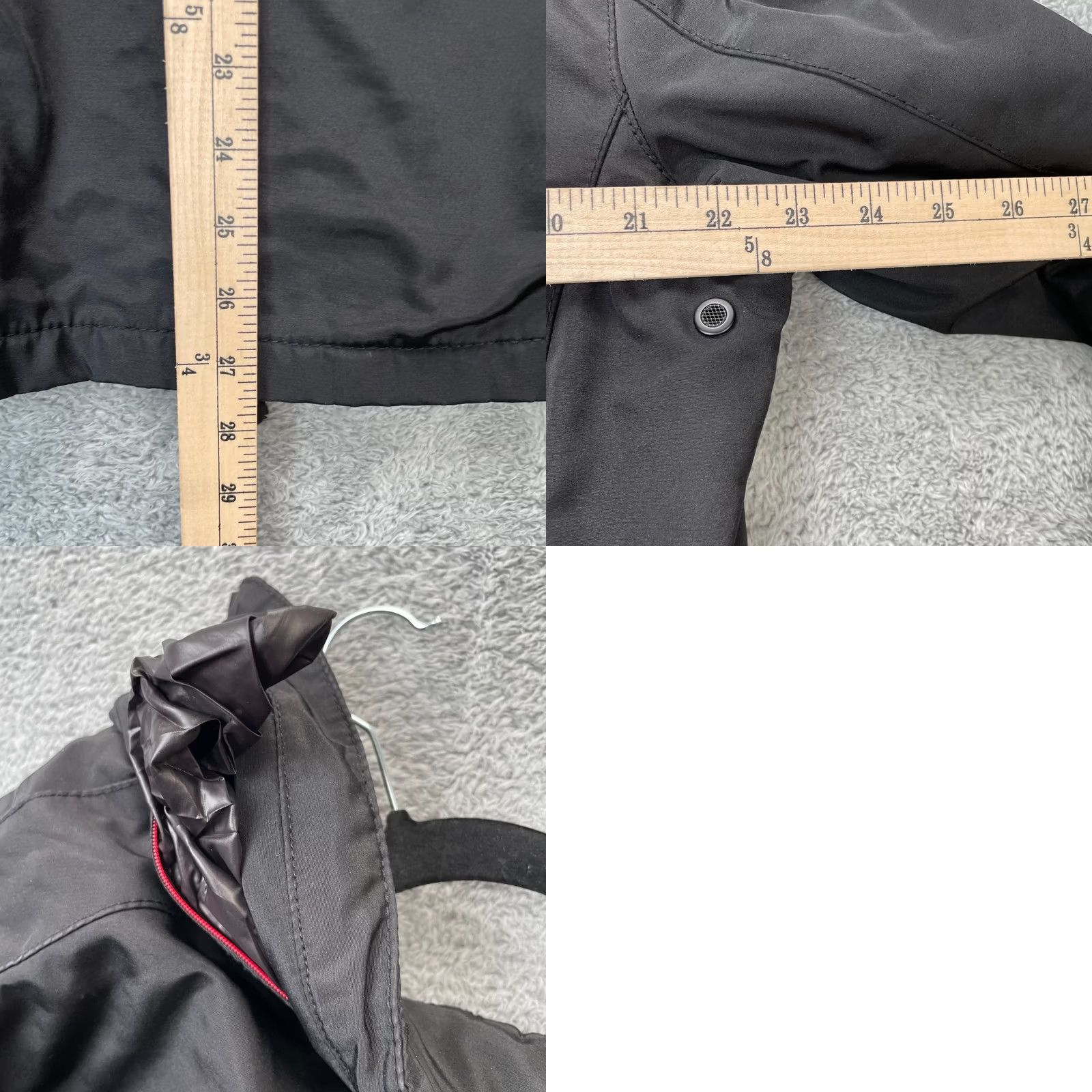 Tumi Tumi Jacket Mens Medium Black Tech Performance Windbreaker Coat Packable Hood Jacket/Coat Short Zip Hooded Windbreaker Mens Regular Size M Black Size US M / EU 48-50 / 2 - 9 Thumbnail