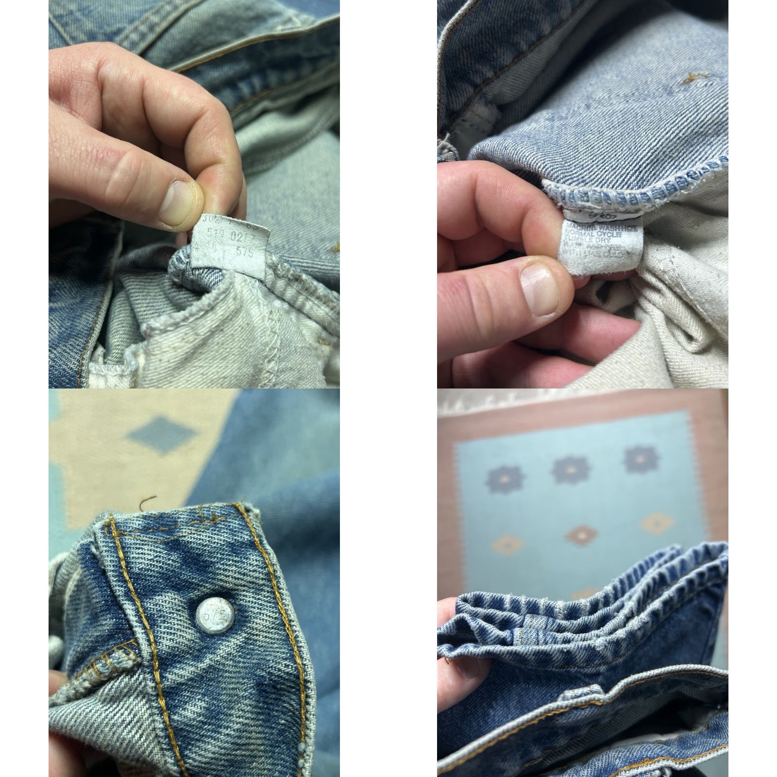 Levi's VINTAGE Levi’s 517 Jeans Orange Tab 80s Straight Leg 34x29 Mens Denim Distressed Size US 34 / EU 50 - 8 Thumbnail