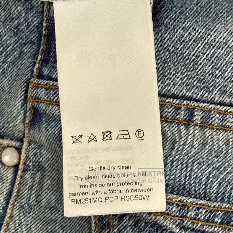 Louis Vuitton Louis Vuitton New pearl button stitched embroidered leathe Size US 29 - 4 Thumbnail