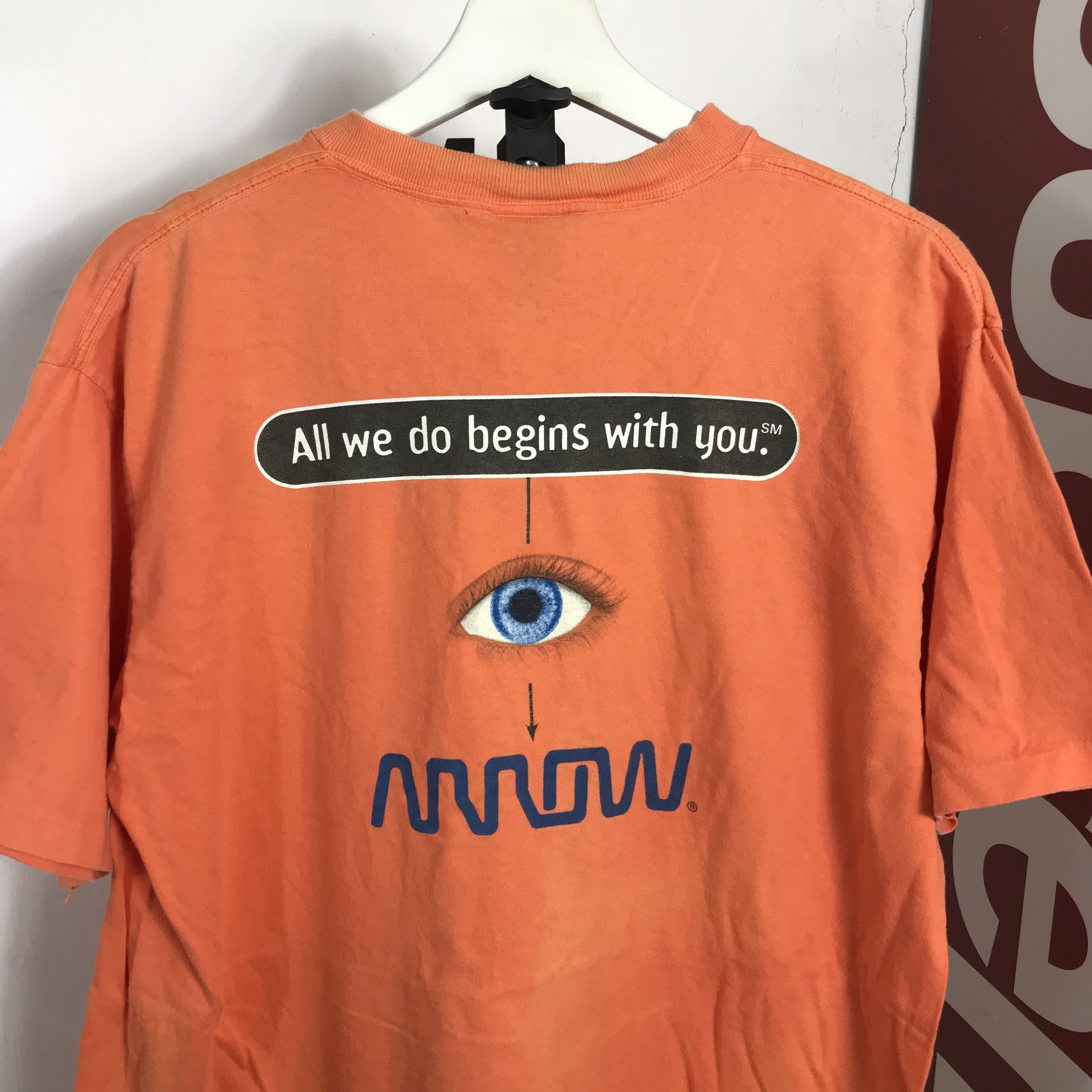 MoMA 90S Rare all we do begin with you They Show eyes HUMOR Size US XL / EU 56 / 4 - 3 Thumbnail