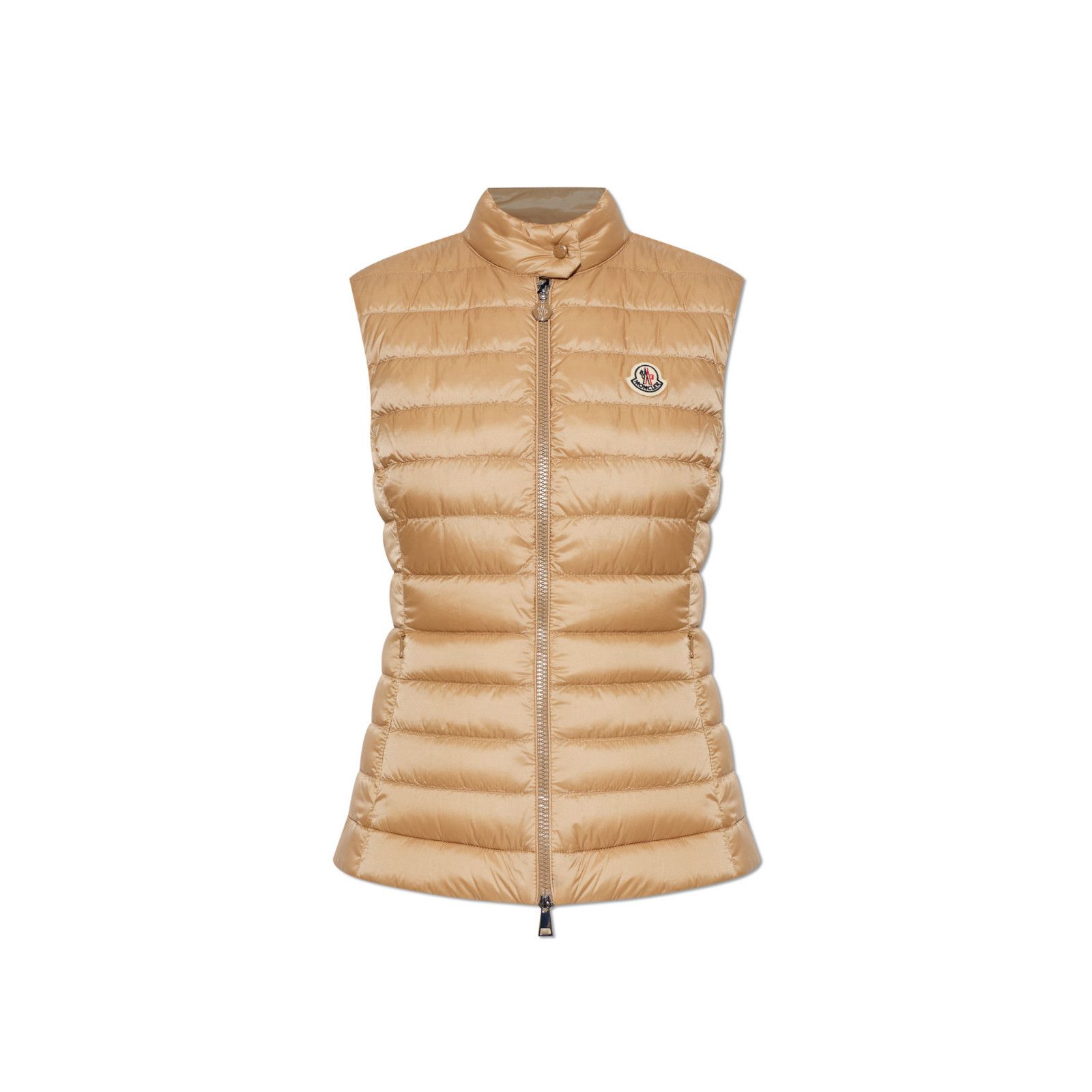 MONCLER Igens $1150 Women's Beige Down Vest New (Women's siz