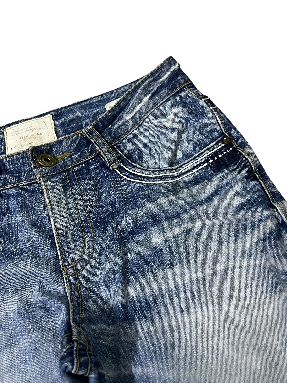 If Six Was Nine Lolita By Concert Club Washed Distress Jean Size US 31 - 9 Thumbnail