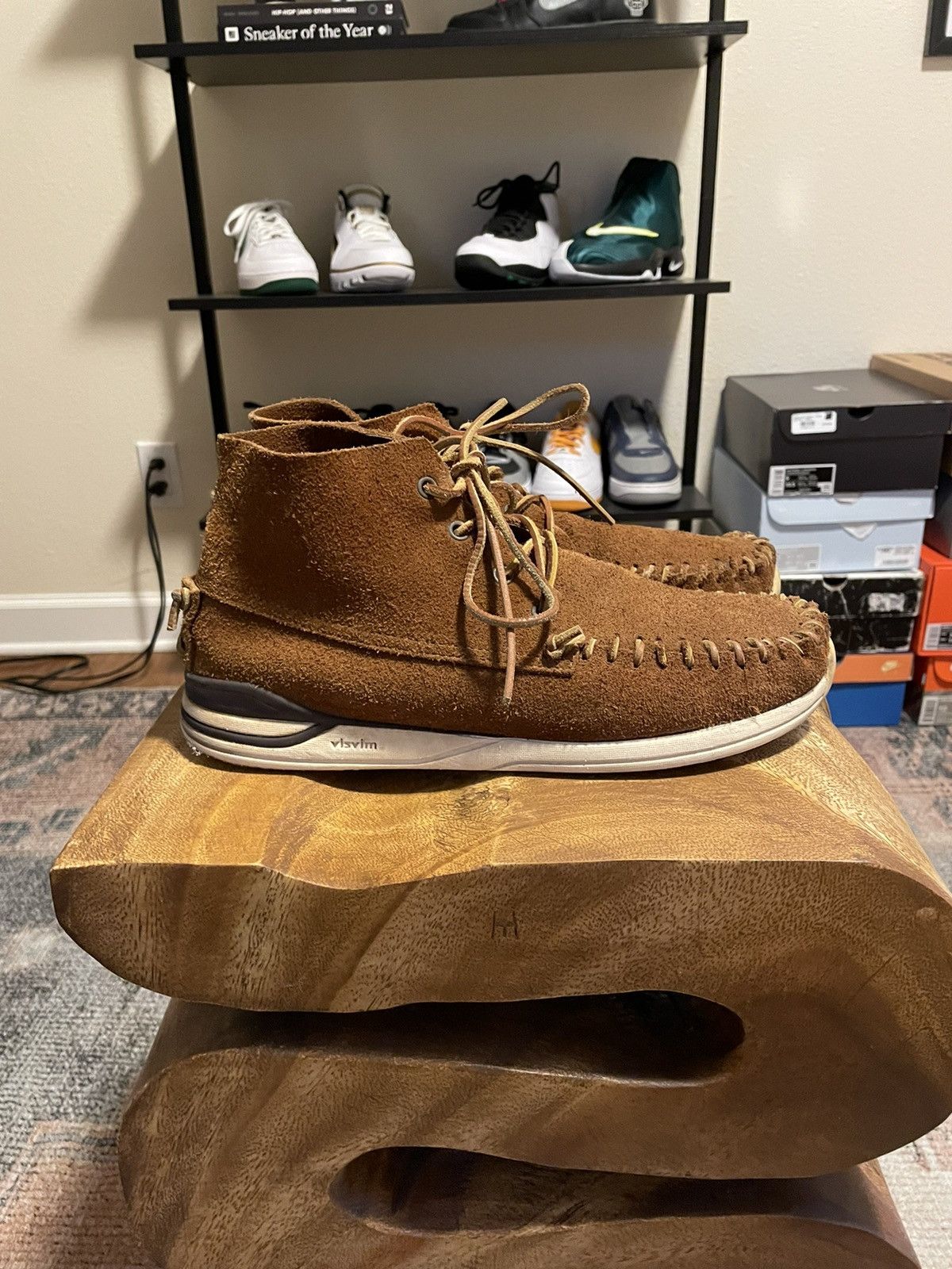 Visvim Visvim Yucca Moc Mid-Folk Brown | Grailed