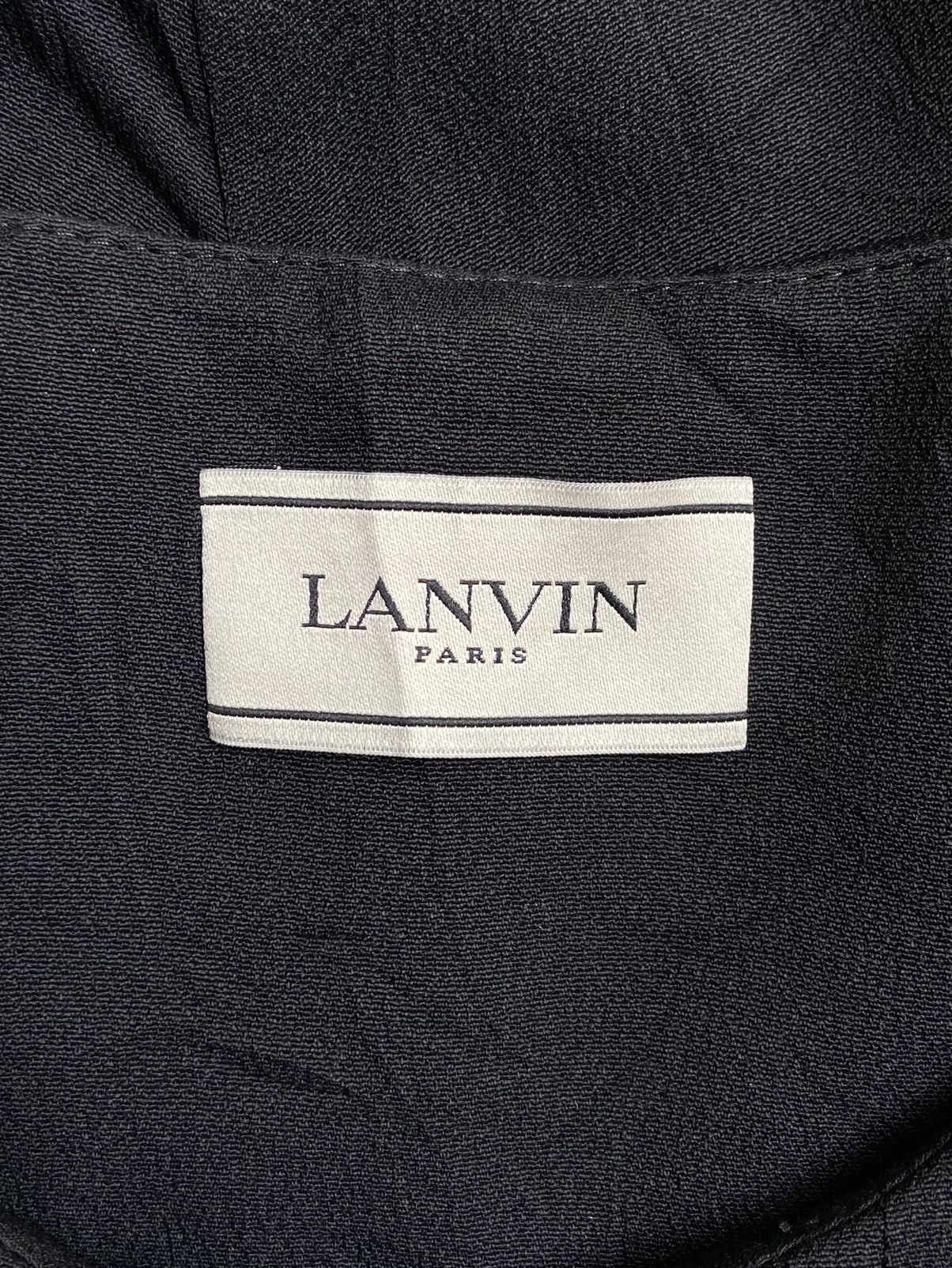 Lanvin LANVIN Black Midi Dress Size S / US 4 / IT 40 - 5 Thumbnail