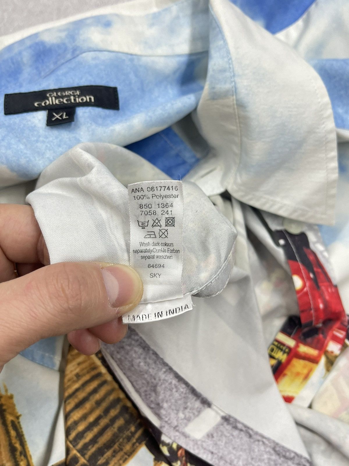 Other Vintage George London Big Ben Art Crazy Shirt Full Print Size US XL / EU 56 / 4 - 8 Thumbnail