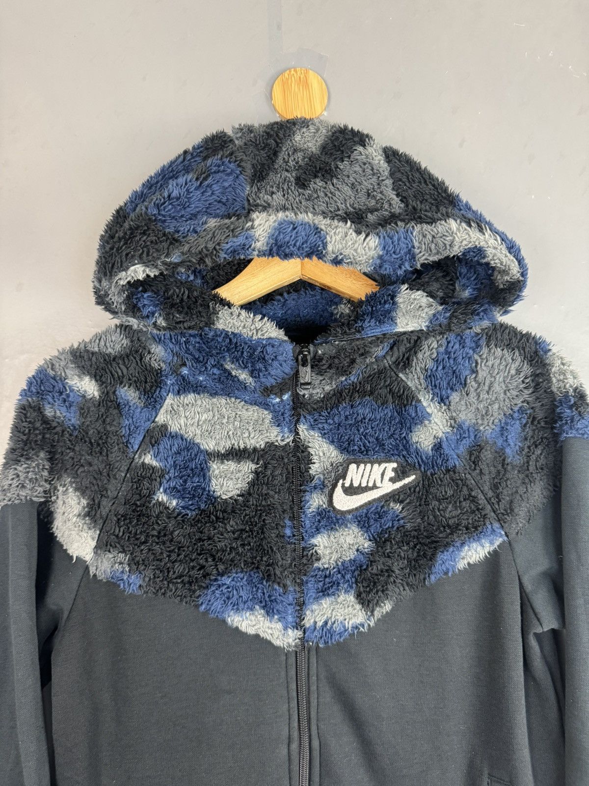 Nike × Vintage Nike Half Fleece Zipper Hoodie Size US S / EU 44-46 / 1 - 3 Thumbnail