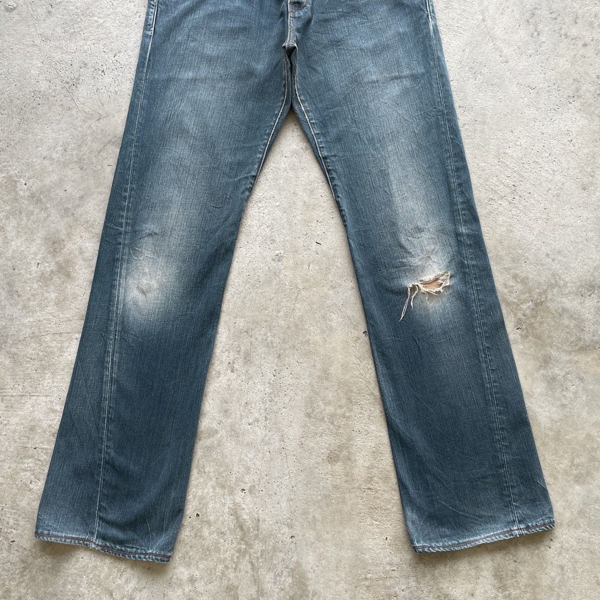 Banana Republic × Jean W32💥 Vintage Banana Republic Distressed Jeans Faded Pants Size US 32 / EU 48 - 4 Thumbnail