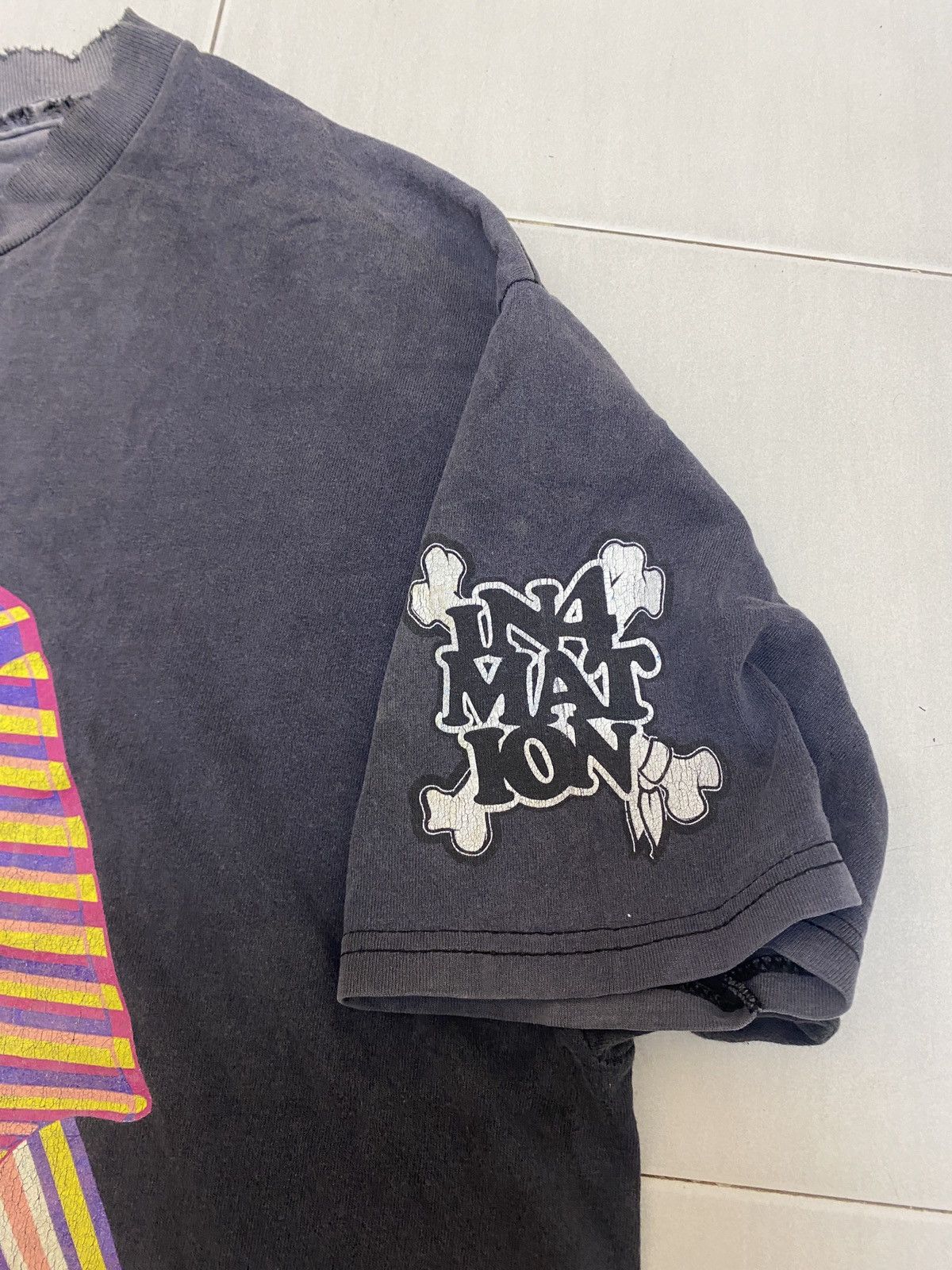 IN4MATION × Stussy × Vintage Vintage thrash distressed stussy x in4mation shirt 2006 Size US L / EU 52-54 / 3 - 8 Thumbnail