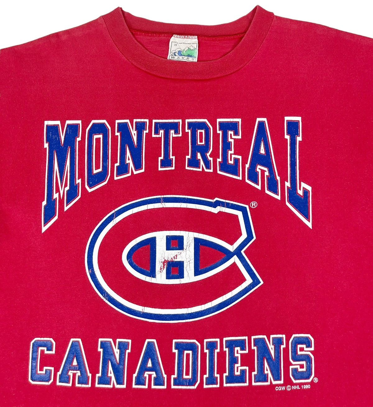 NHL × Vintage 90s Vintage Montreal Canadiens tee Size US L / EU 52-54 / 3 - 3 Thumbnail