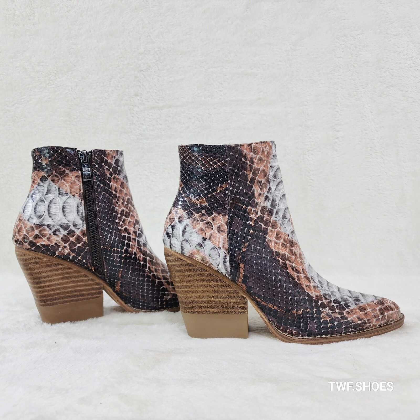 Other Autumn Colorful Multi Snake Country Western Cowgirl Ankle Bo Size US 9 / IT 39 - 2 Thumbnail