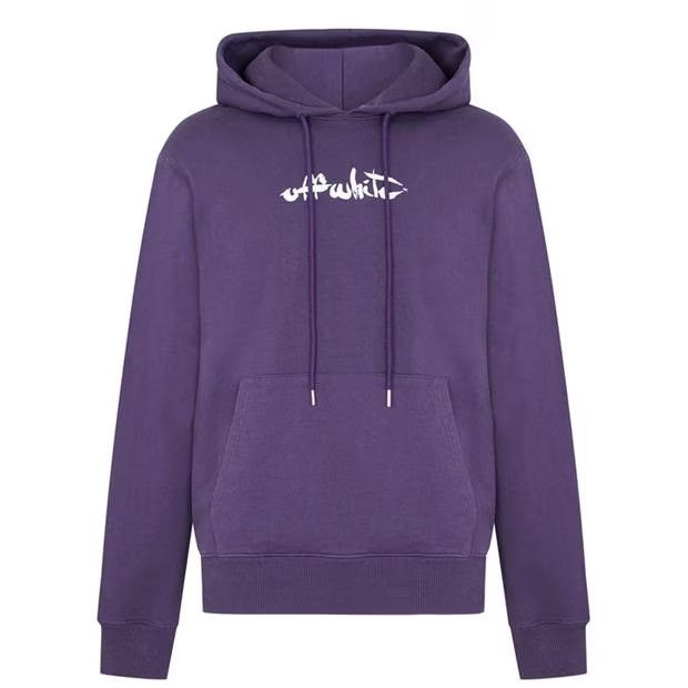 image of Off White O1G2R1Mq0424 Hoodies In Purple, Men's (Size Medium)