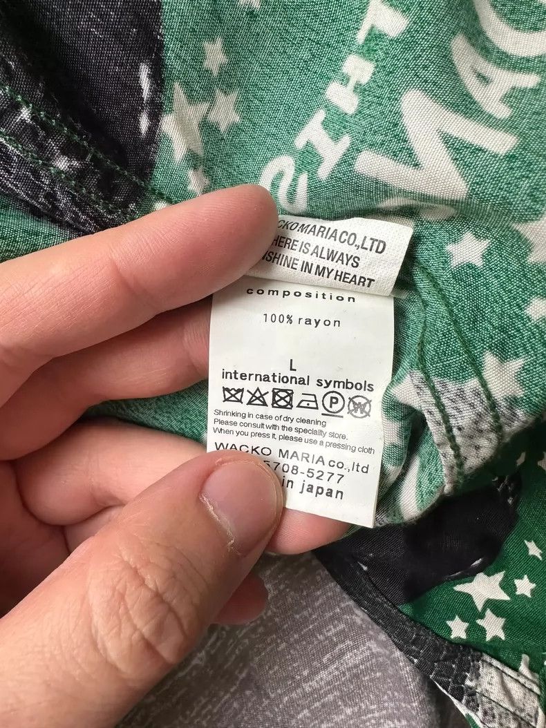 Wacko Maria WACKO MARIA Green mirror ball Hawaiian shirt dancing ball Size US L / EU 52-54 / 3 - 5 Thumbnail