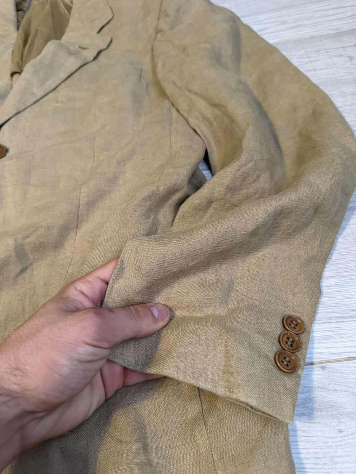 Ermenegildo Zegna Vintage Ermenegildo Zegna linen blazer Size 38L - 5 Thumbnail