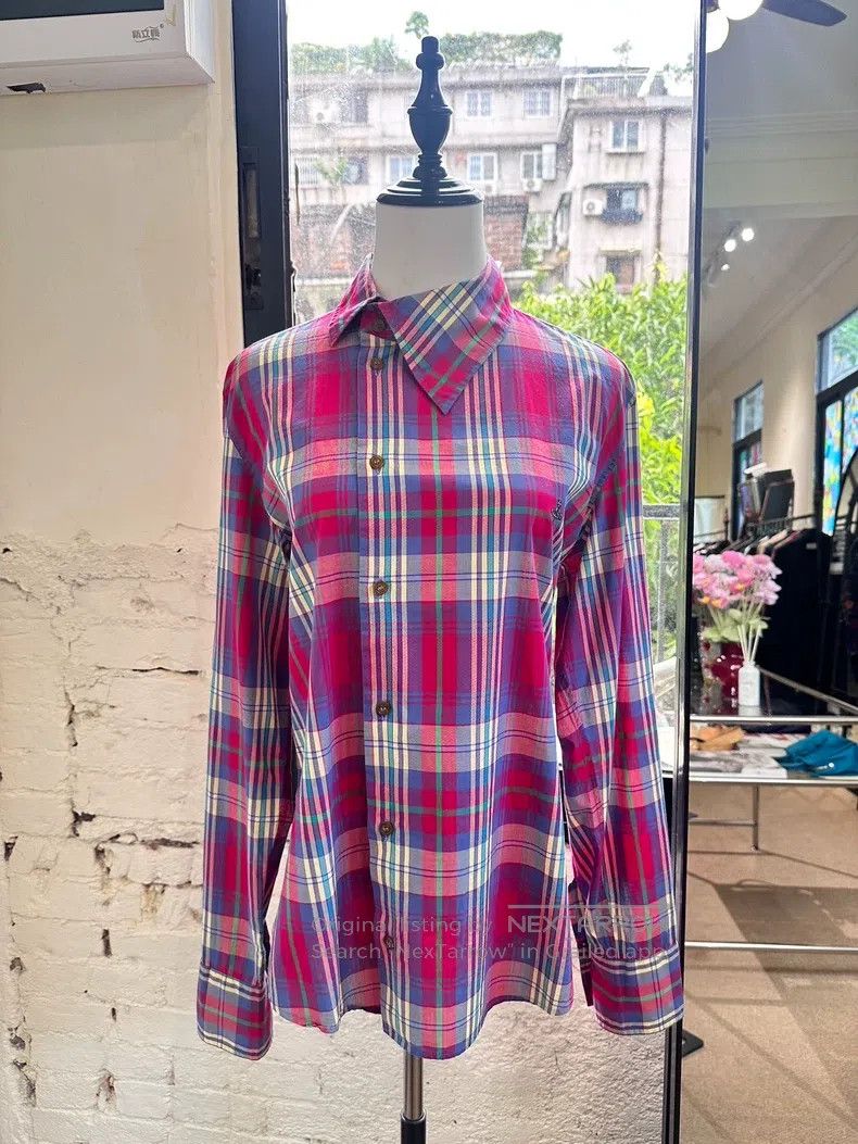 Vivienne Westwood vivienne westwood Slant front asymmetric plaid shirt Size L / US 10 / IT 46 - 3 Thumbnail