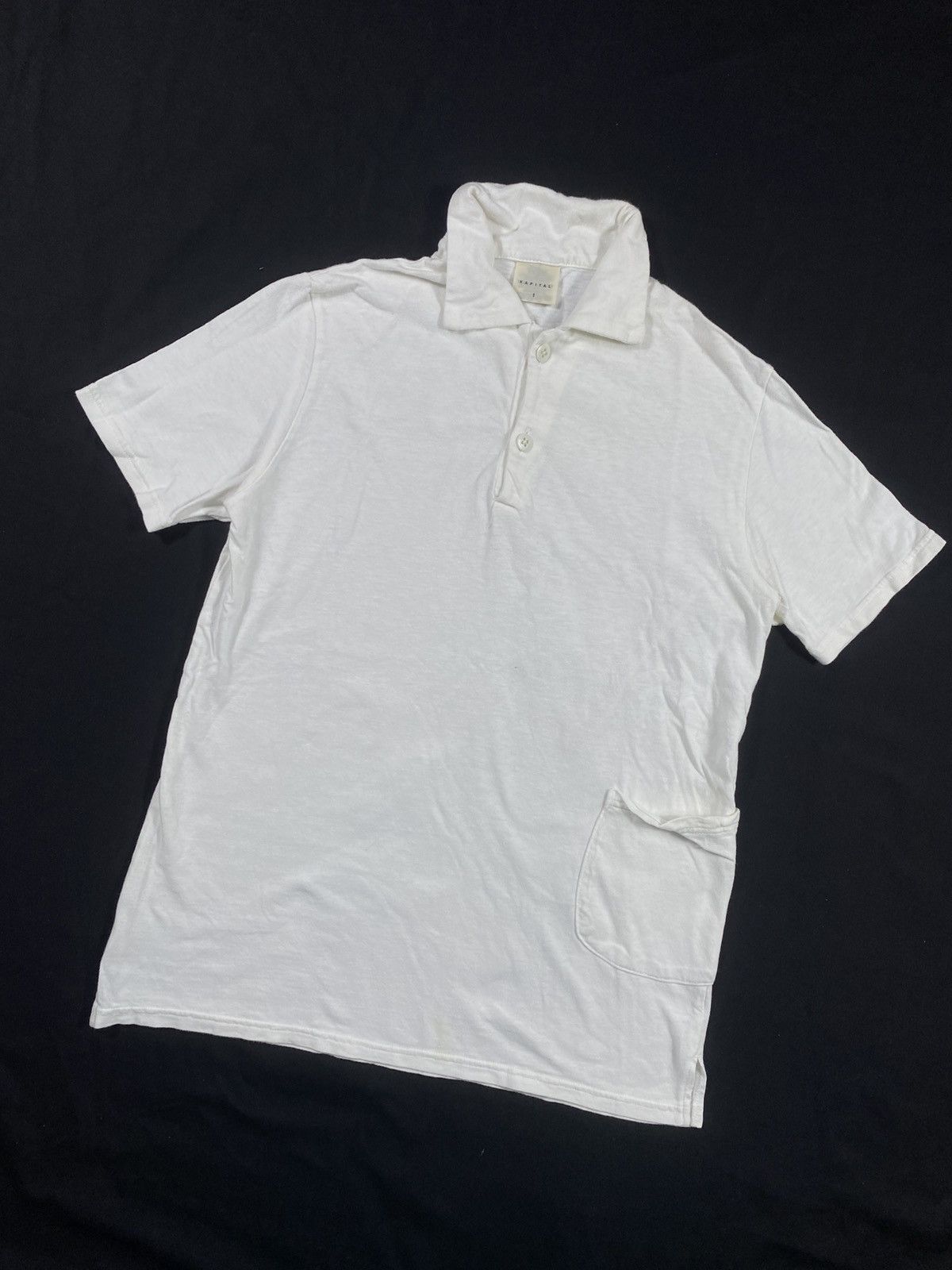Kapital Kapital Cargo Double Pocket White Tshirt Size US S / EU 44-46 / 1 - 2 Thumbnail