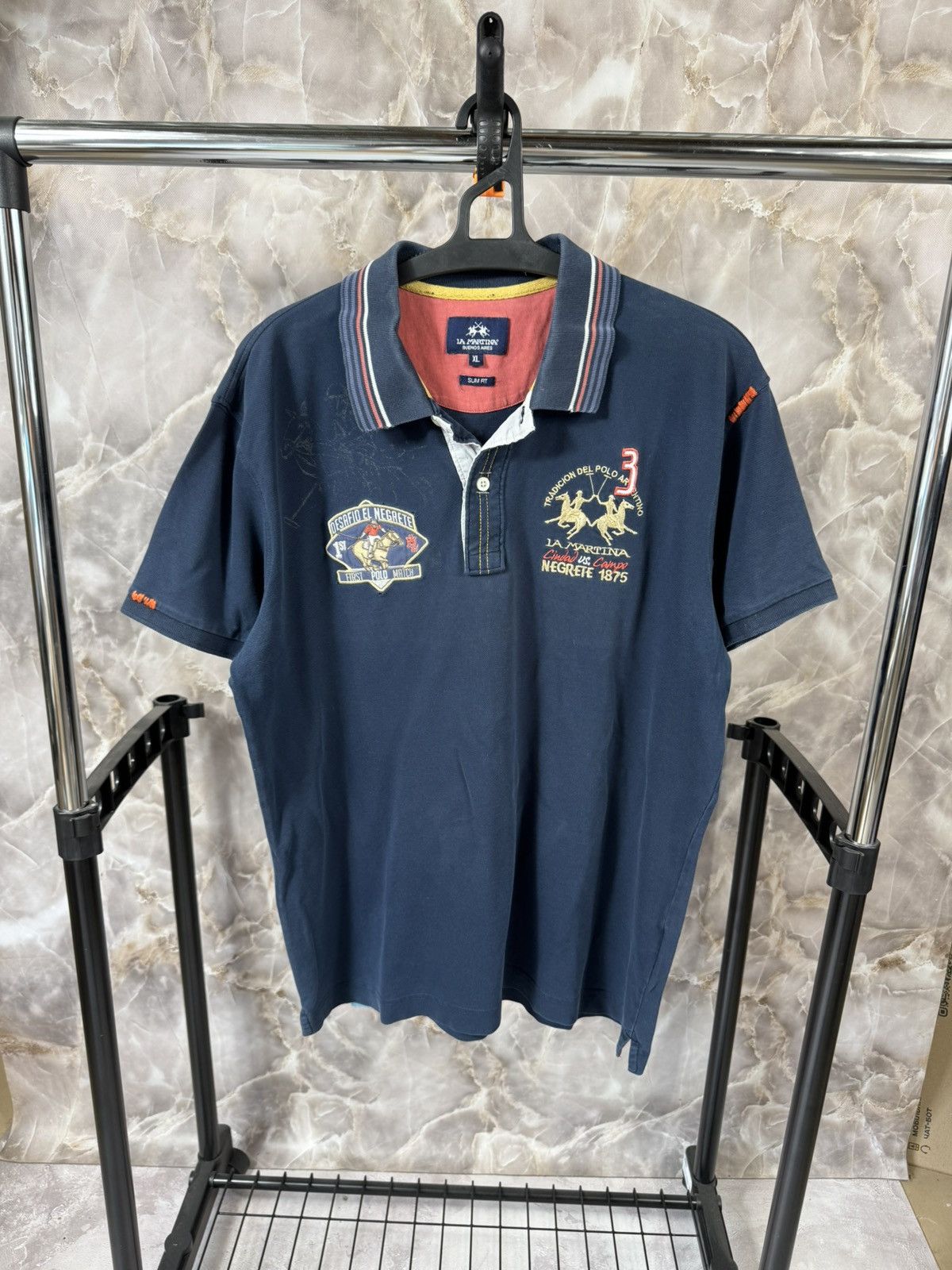 Vintage Vintage La Martina Ralph Lauren Style Polo Tee Size US M / EU 48-50 / 2 - 1 Thumbnail