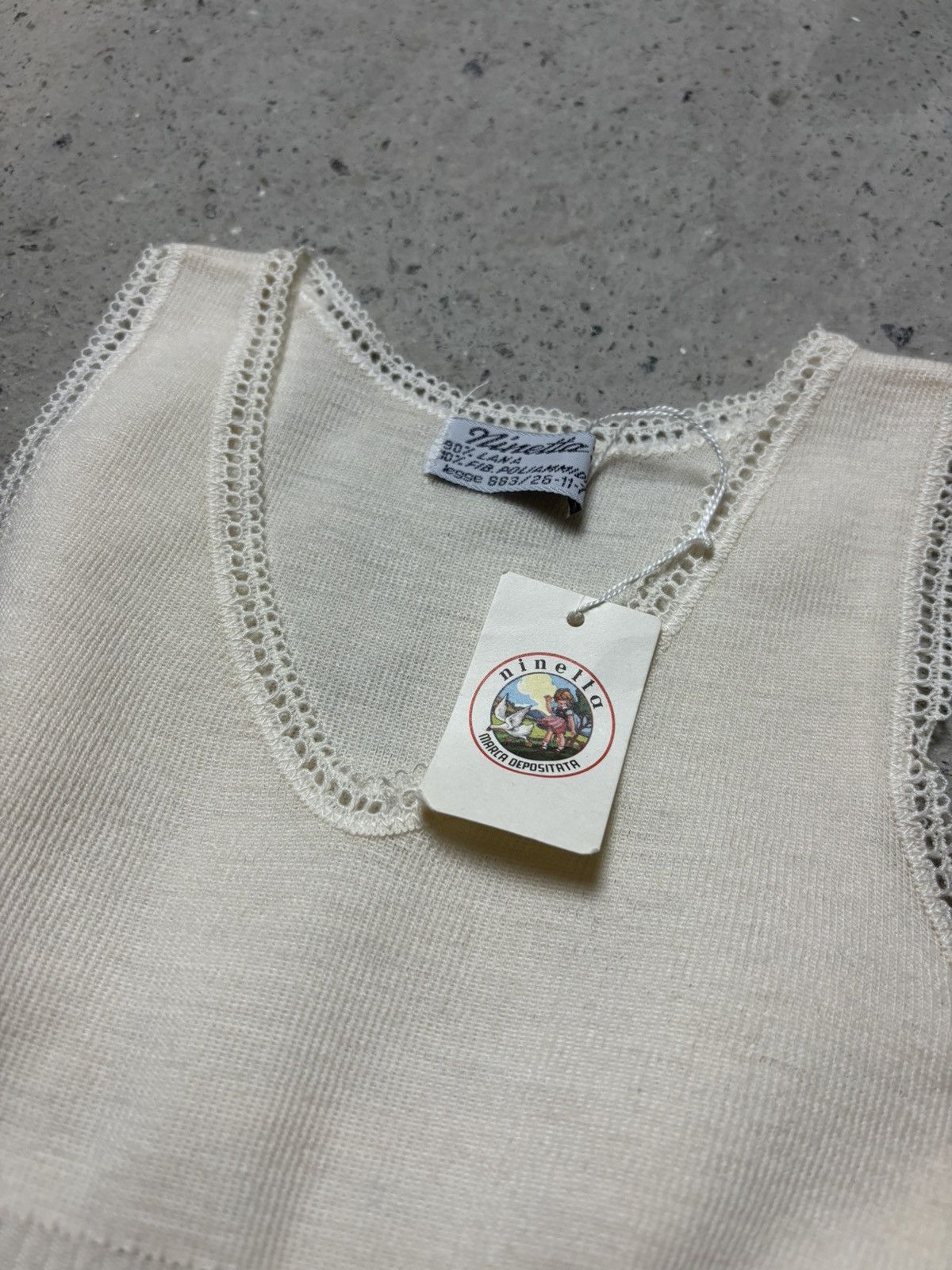 Designer × Japanese Brand Vintage Ninetta beige tank top mesh y2k japanese Size XS / US 0-2 / IT 36-38 - 2 Thumbnail