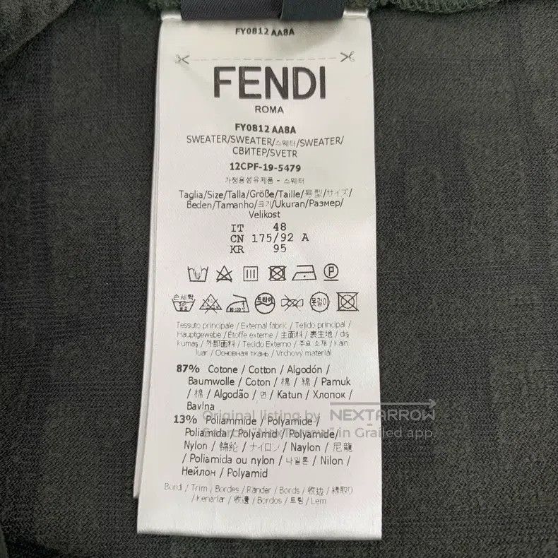 Fendi Fendi Military green logo letter embossed full print cotto Size US M / EU 48-50 / 2 - 7 Thumbnail