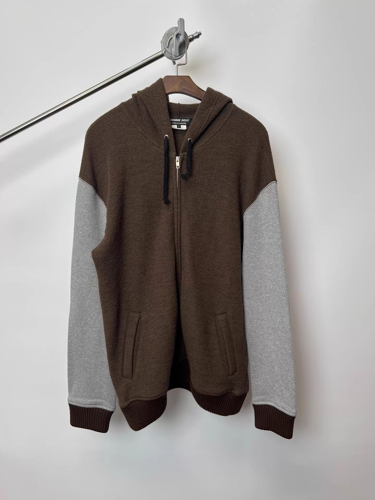 Comme des Garcons Comme des Garcons Multicolor Knit Sweater Zip-Up Hoodie L Size US L / EU 52-54 / 3 - 1 Thumbnail